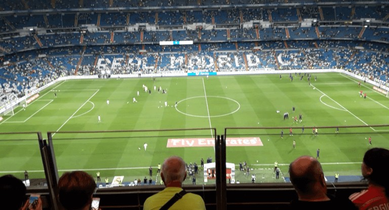 Partido Copa del Rey en el Santiago Bernabéu