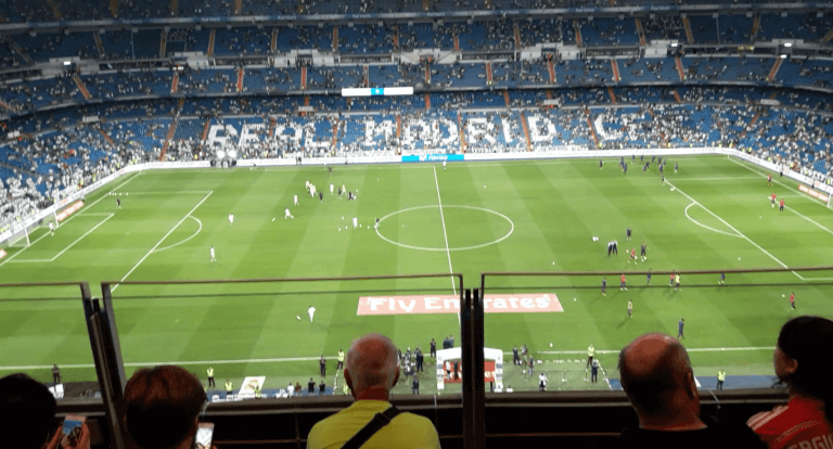 Partido Copa del Rey en el Santiago Bernabéu