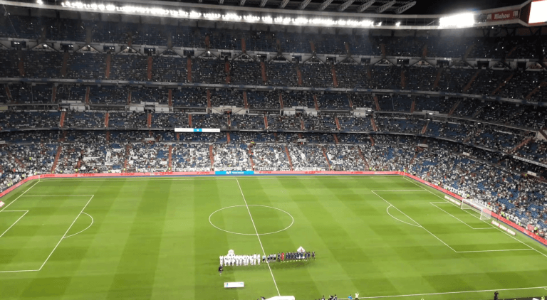 Partido Copa del Rey en el Santiago Bernabéu