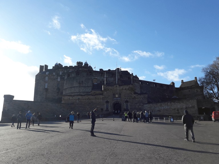 Entrada al Castillo de Edimburgo, Escocia