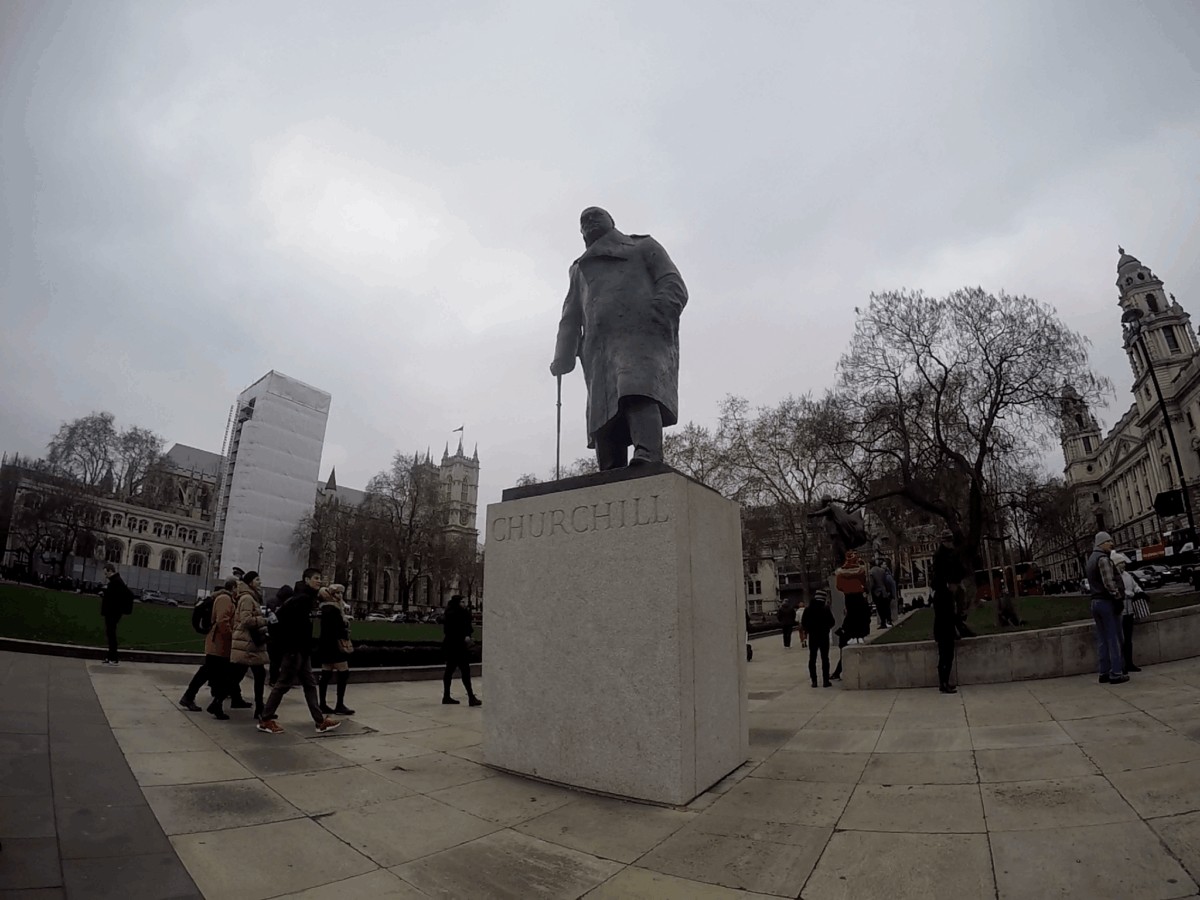 Parliament Square, estatua de Churchill, Londres
