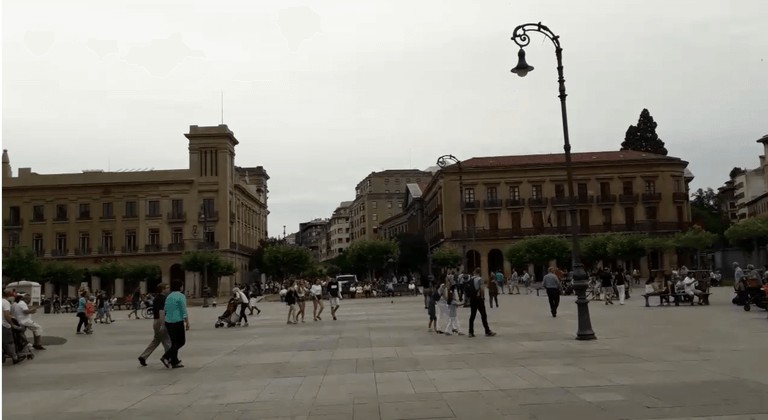 Plaza Mayor de Pamplona o Plaza del Castillo, España