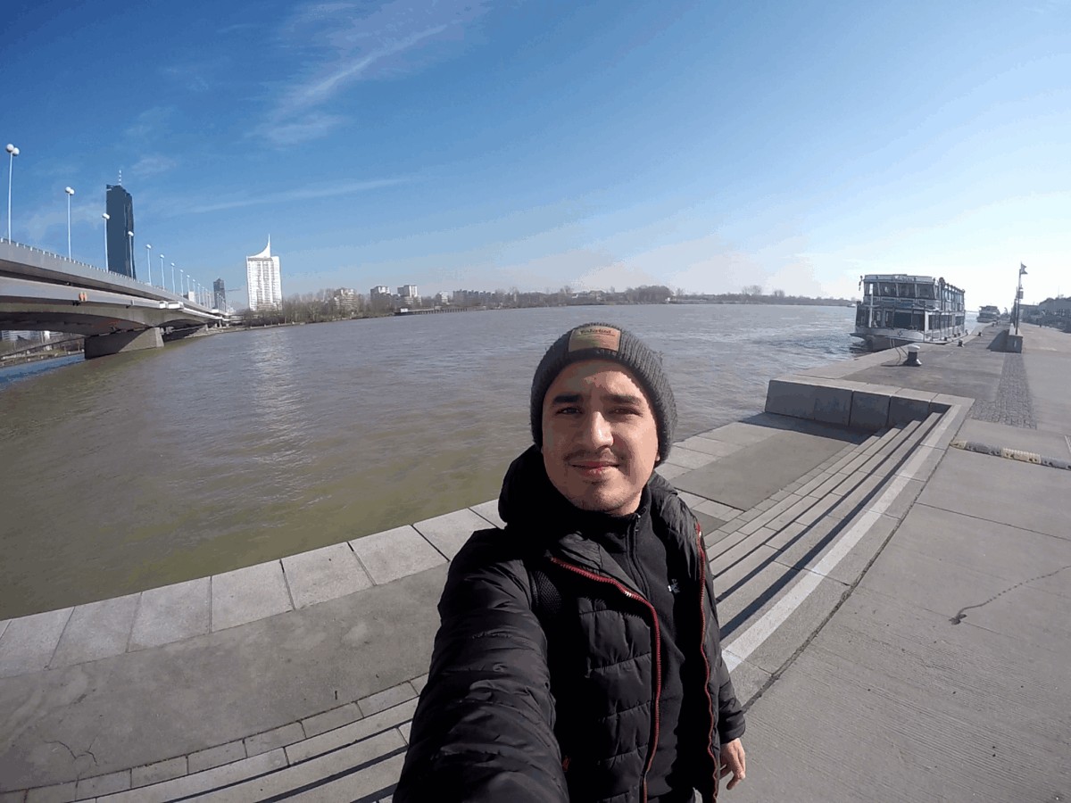 Caminar por el río Danubio, Viena