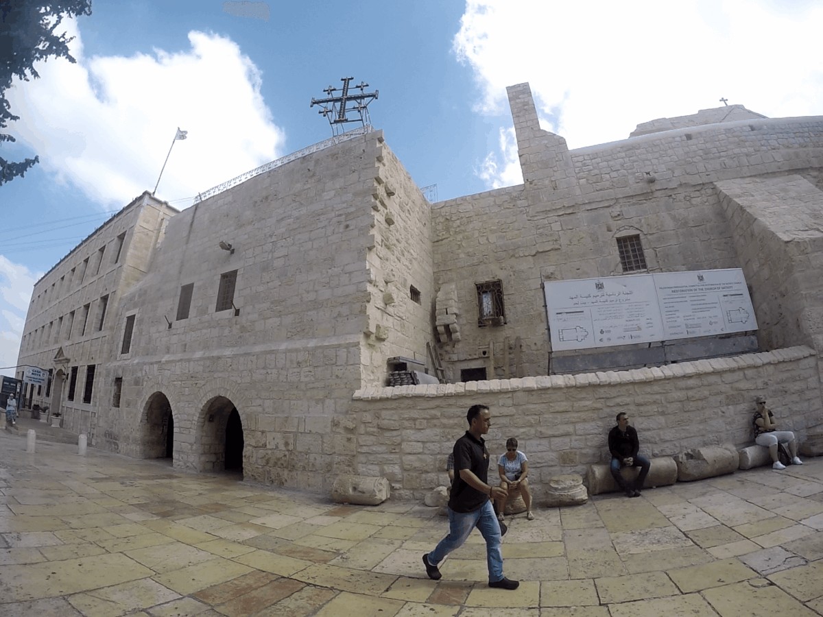 Recinto religioso cristiano en Palestina