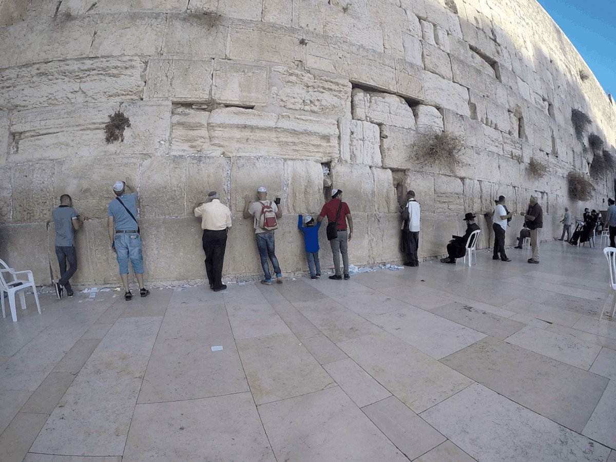 El muro de las Lamentaciones o Muro de los Lamentos - Jerusalen