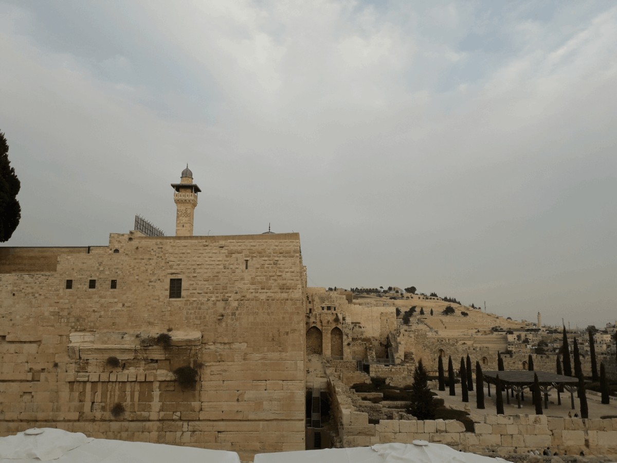 Centro de la ciudad de Jerusalén en Israel