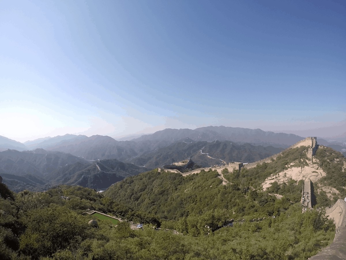 Vistas a la increíble Gran Muralla China