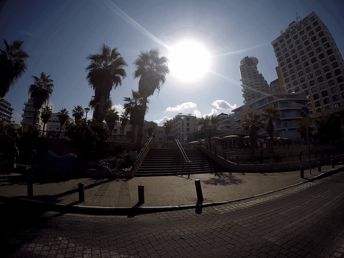 Verano en la ciudad de Tel Aviv en Israel