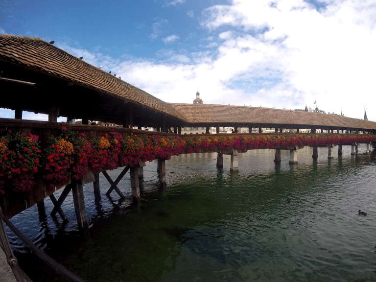 Puente antiguo de la ciudad de Lucerna