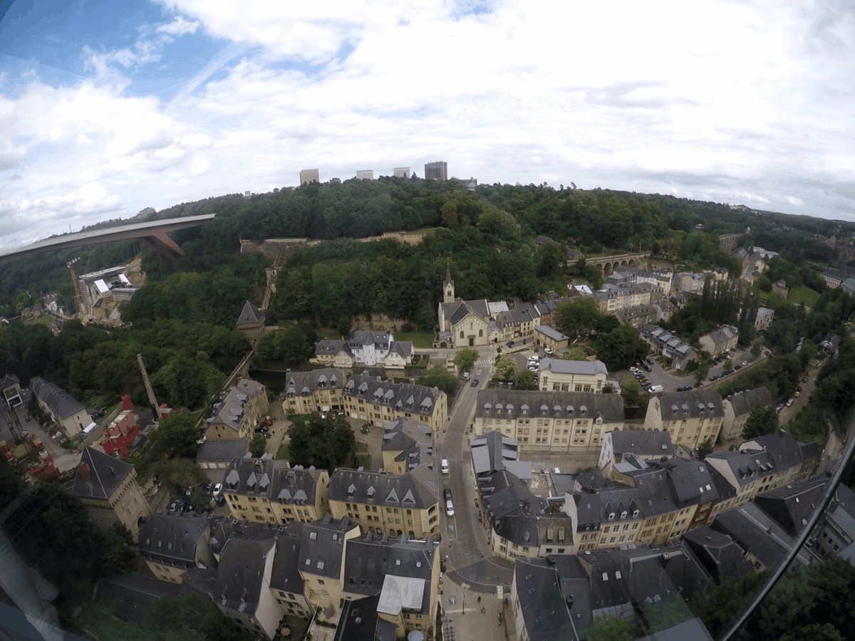 Balcón de la calle Chemin de la Corniche - Qué ver en Luxemburgo en 2 días