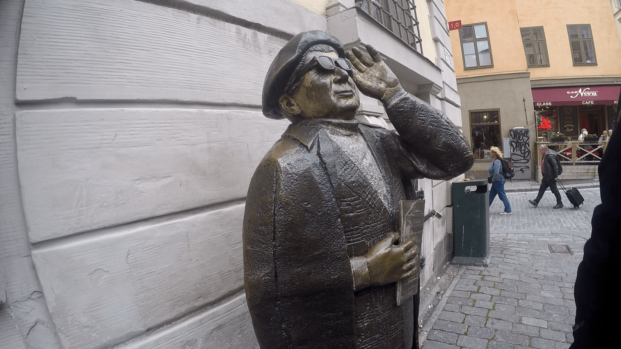 Estatua en las calles de la capital de Suecia