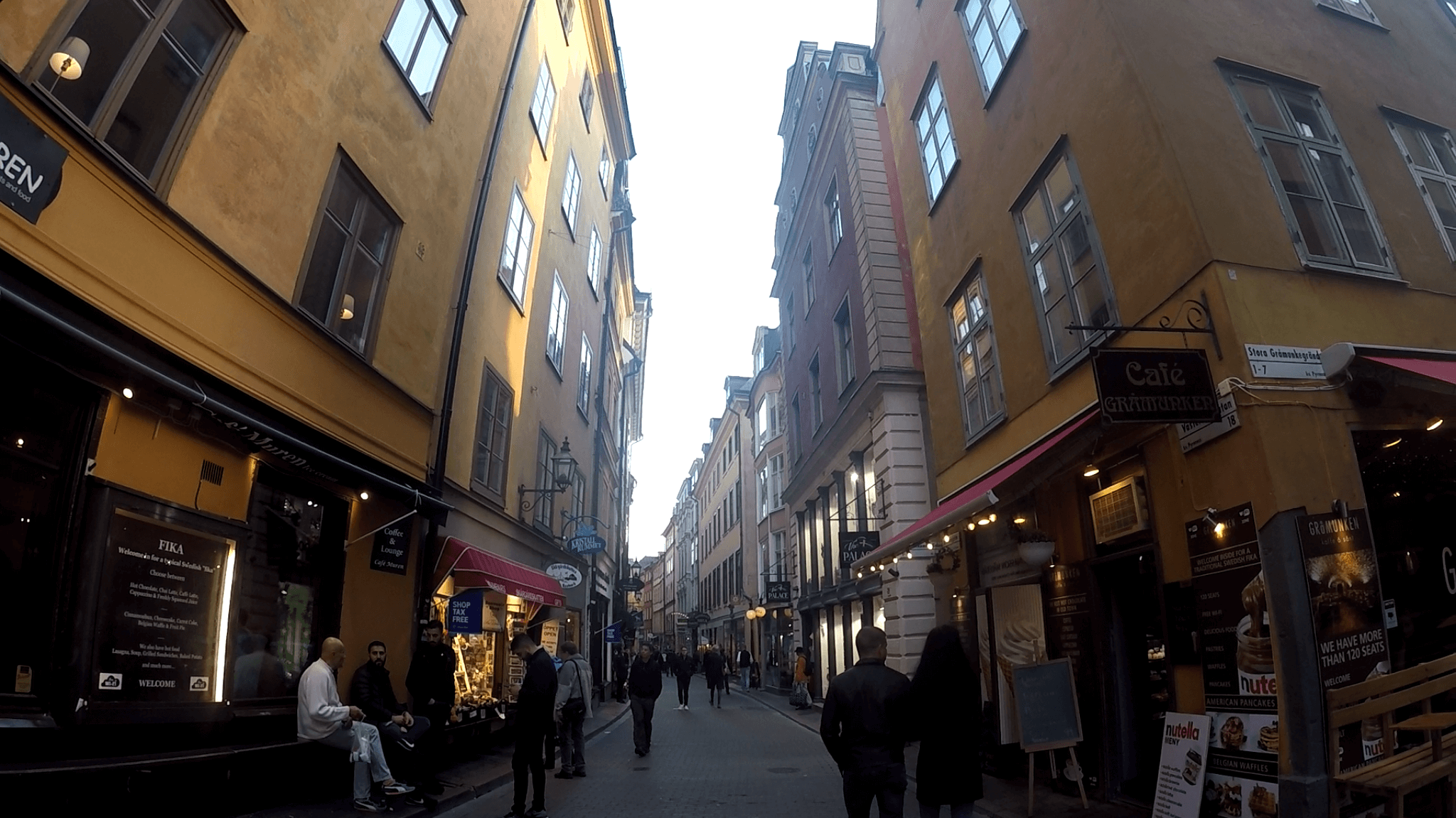 Calles de la ciudad vieja de Estocolmo