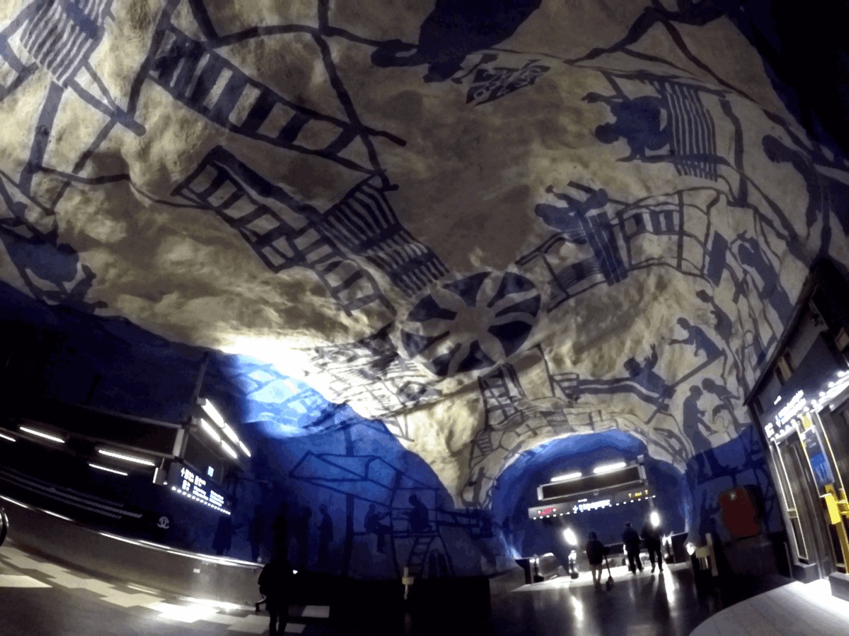 Metro de Estocolmo, Suecia