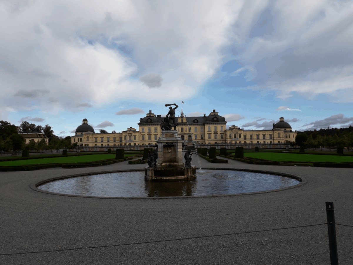 Vista exterior al Palacio Drottningholm