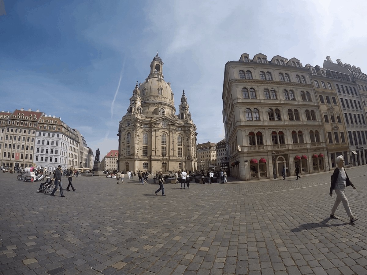 La Iglesia de Frauenkirche o ‘Nuestra Señora’ en la ciudad de Dresde