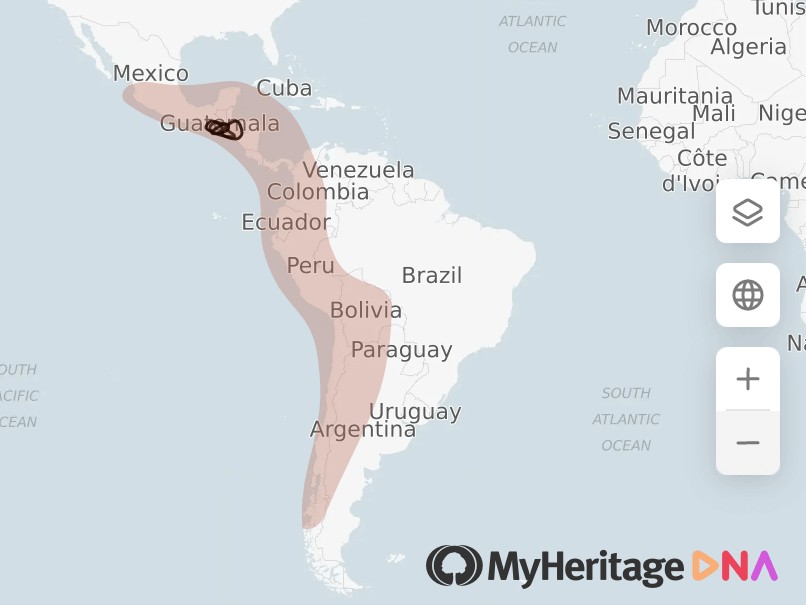 MyHeritage Test de ADN: Mesoamericano y Andino