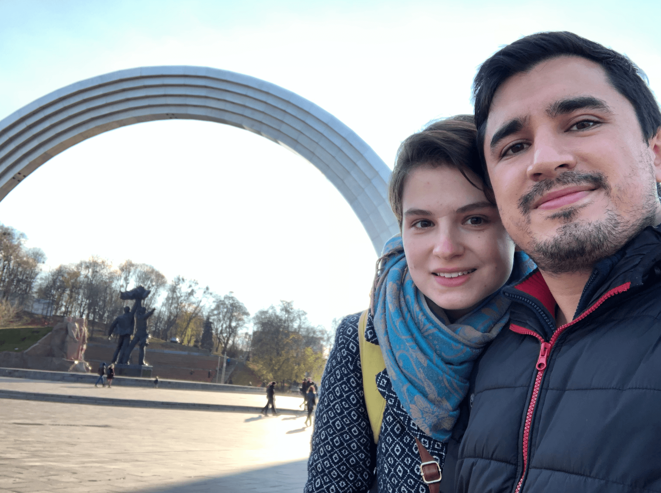 Arco de la Amistad del Pueblo ciudad de Kiev