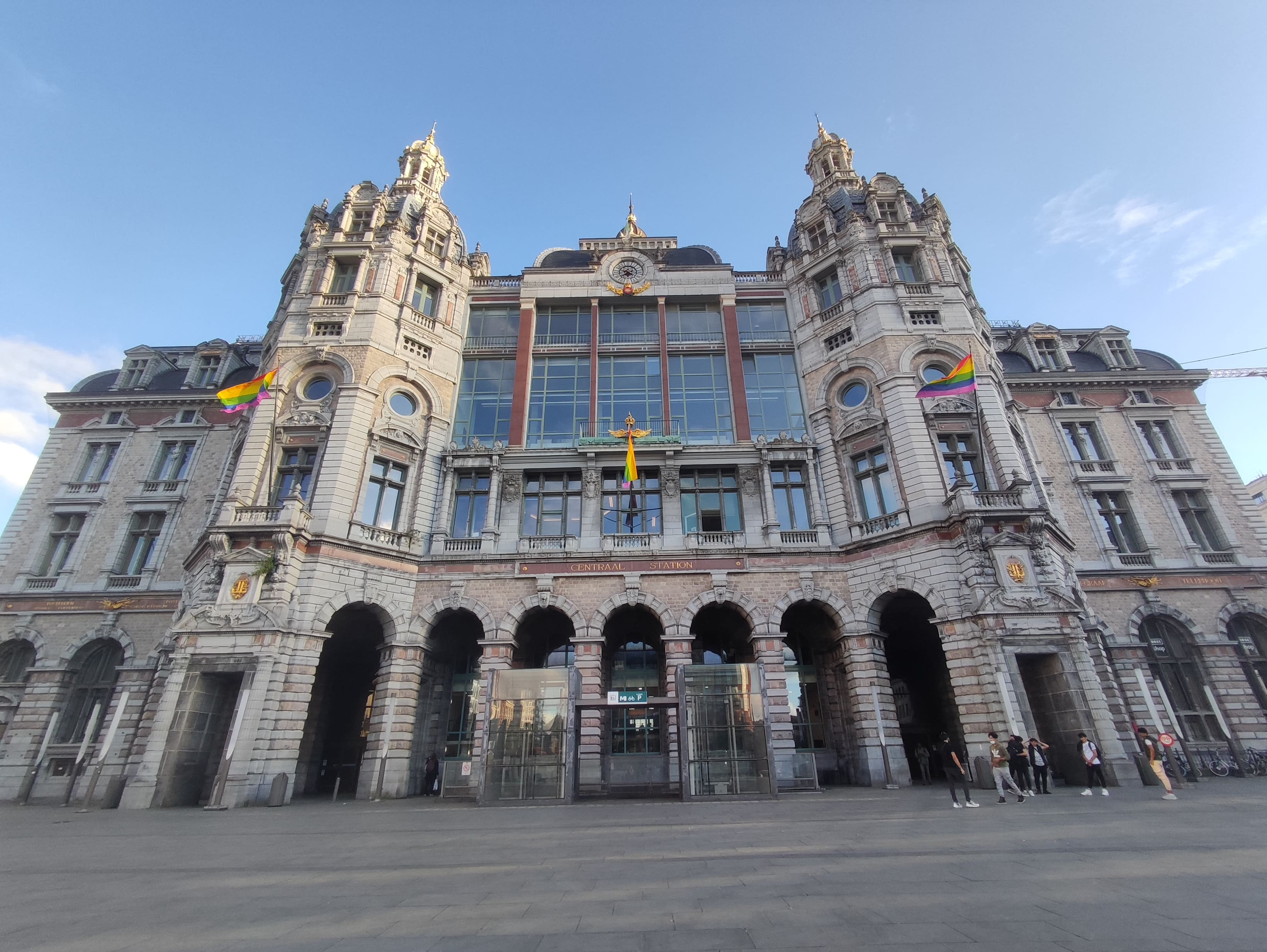 Estación de trenes de Amberes Bélgica