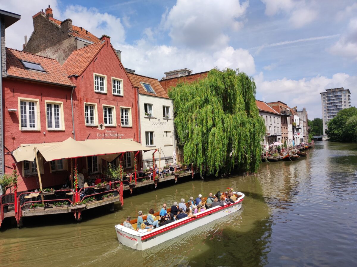 Los canales de la ciudad de Gante