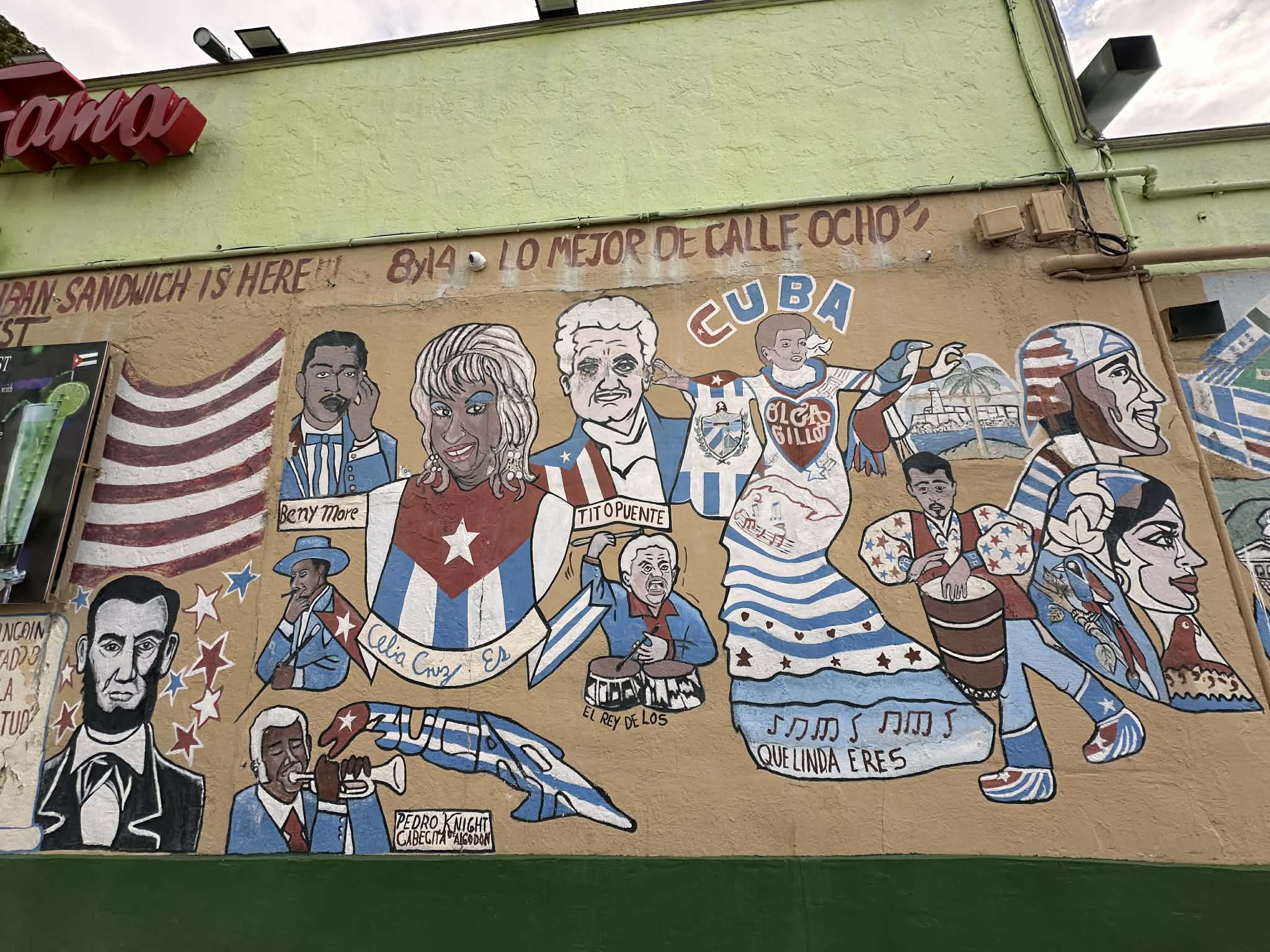 Mural en la pequeño habana en Miami