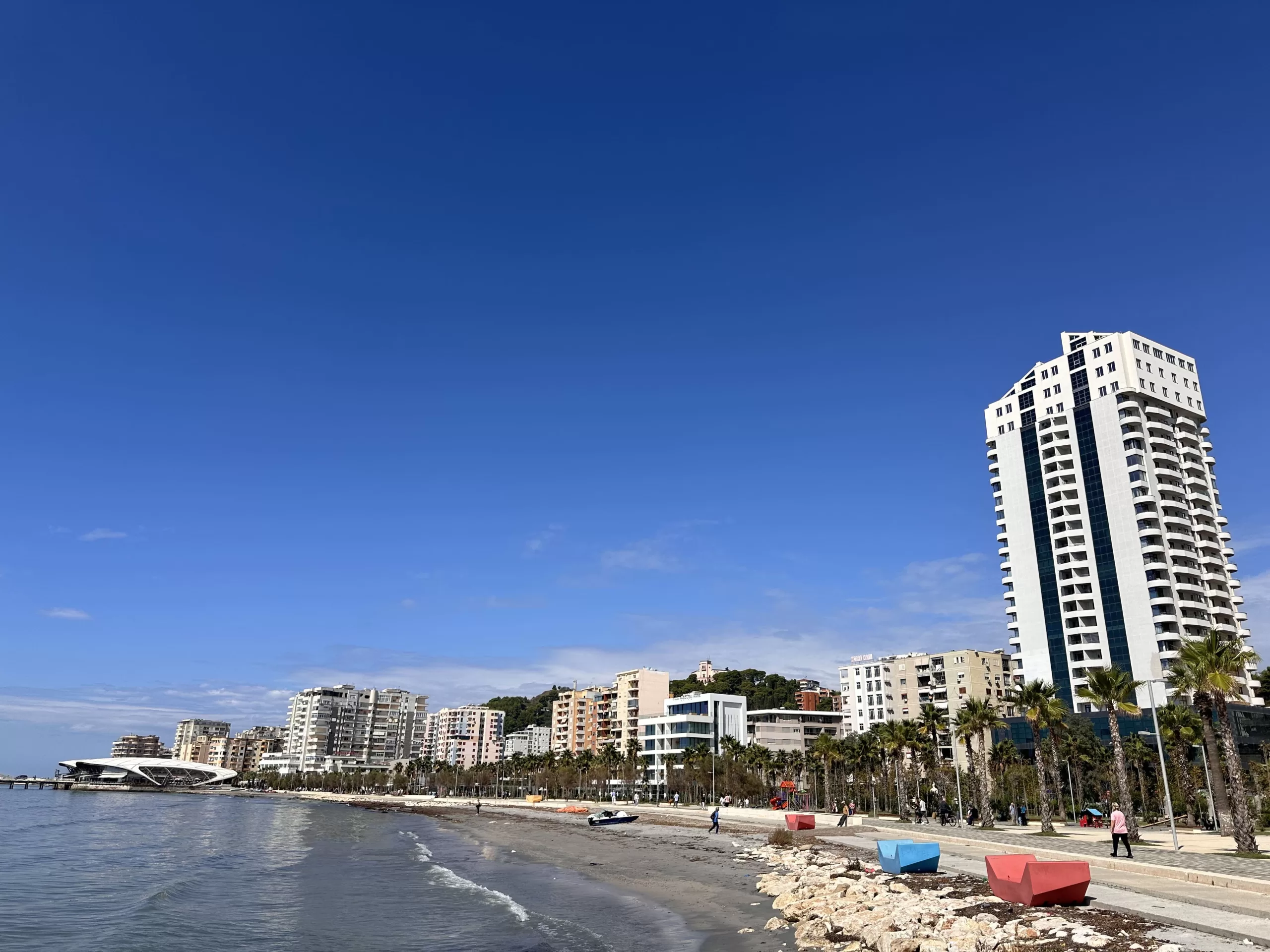 Paseo marítimo de Durres en Albania
