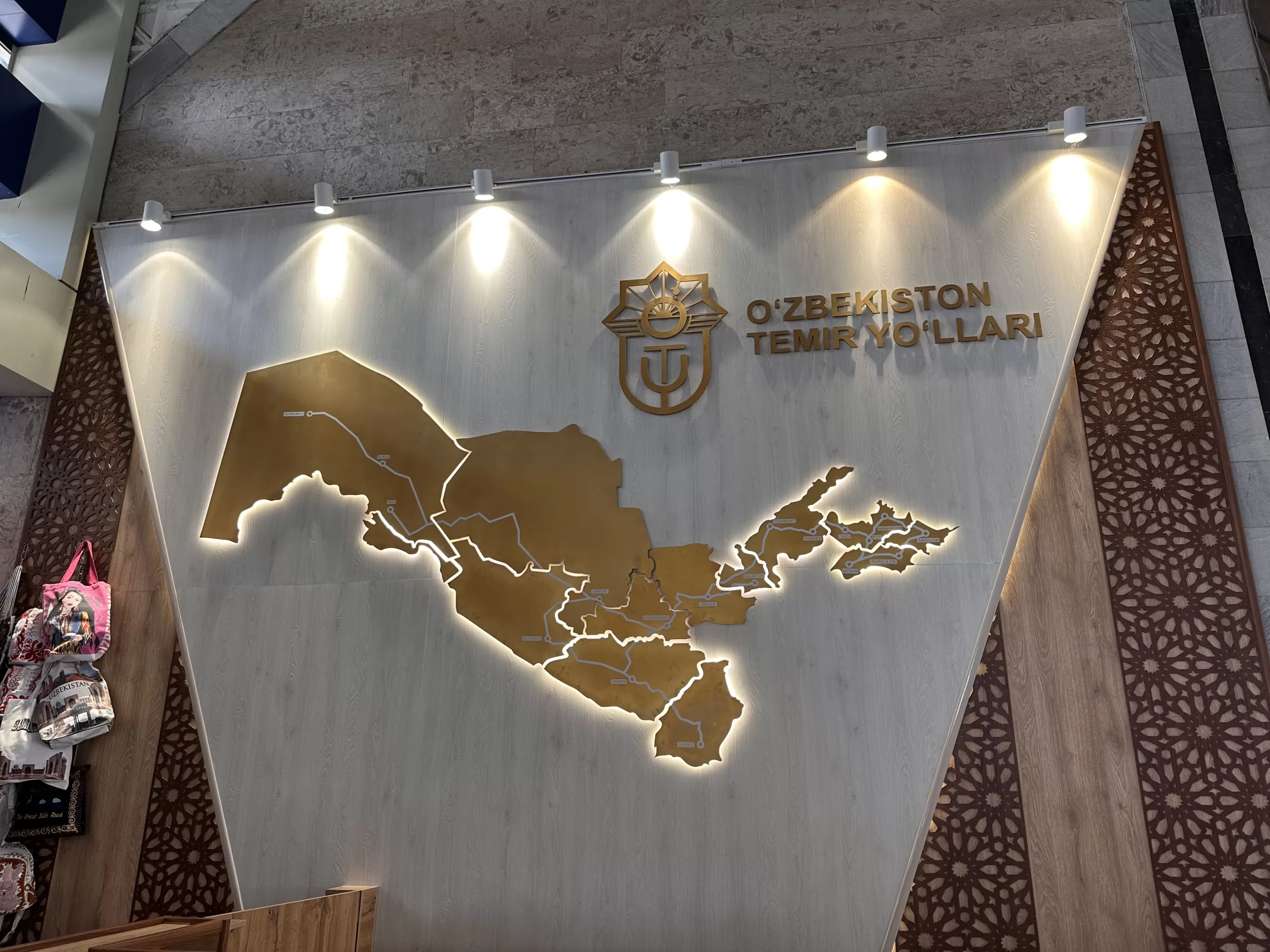 Mapa de Uzbekistán