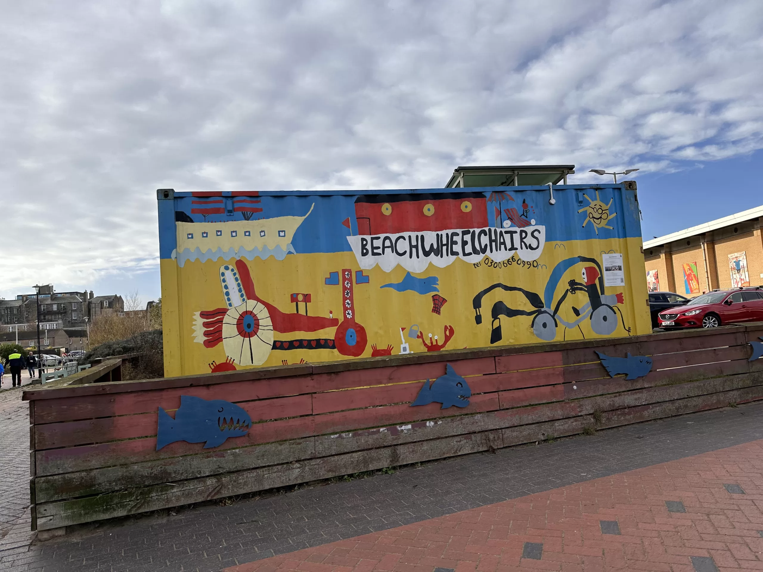 Arte interesante en Portobello en Edimburgo
