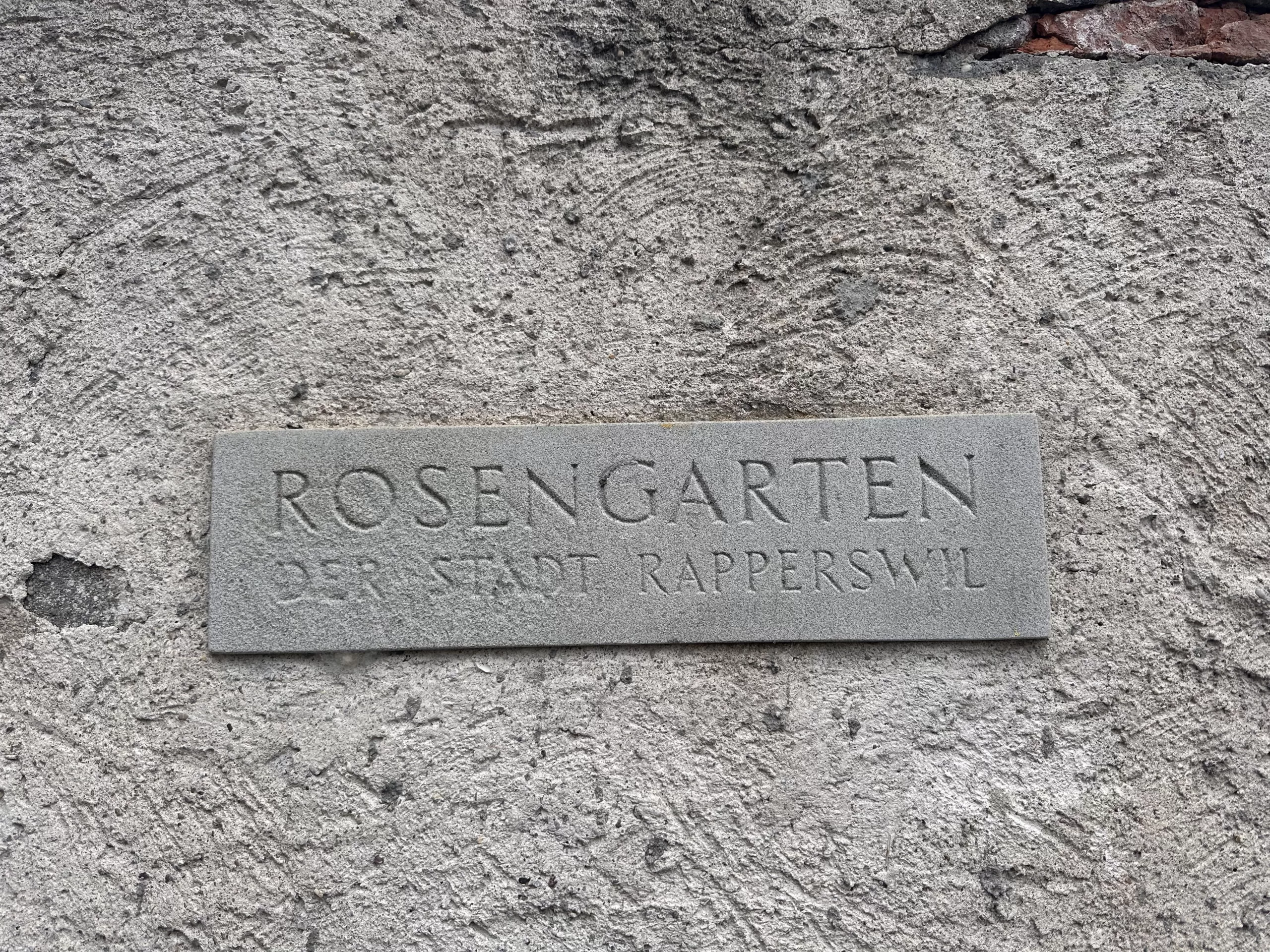 Rosengarten en Rapperswil