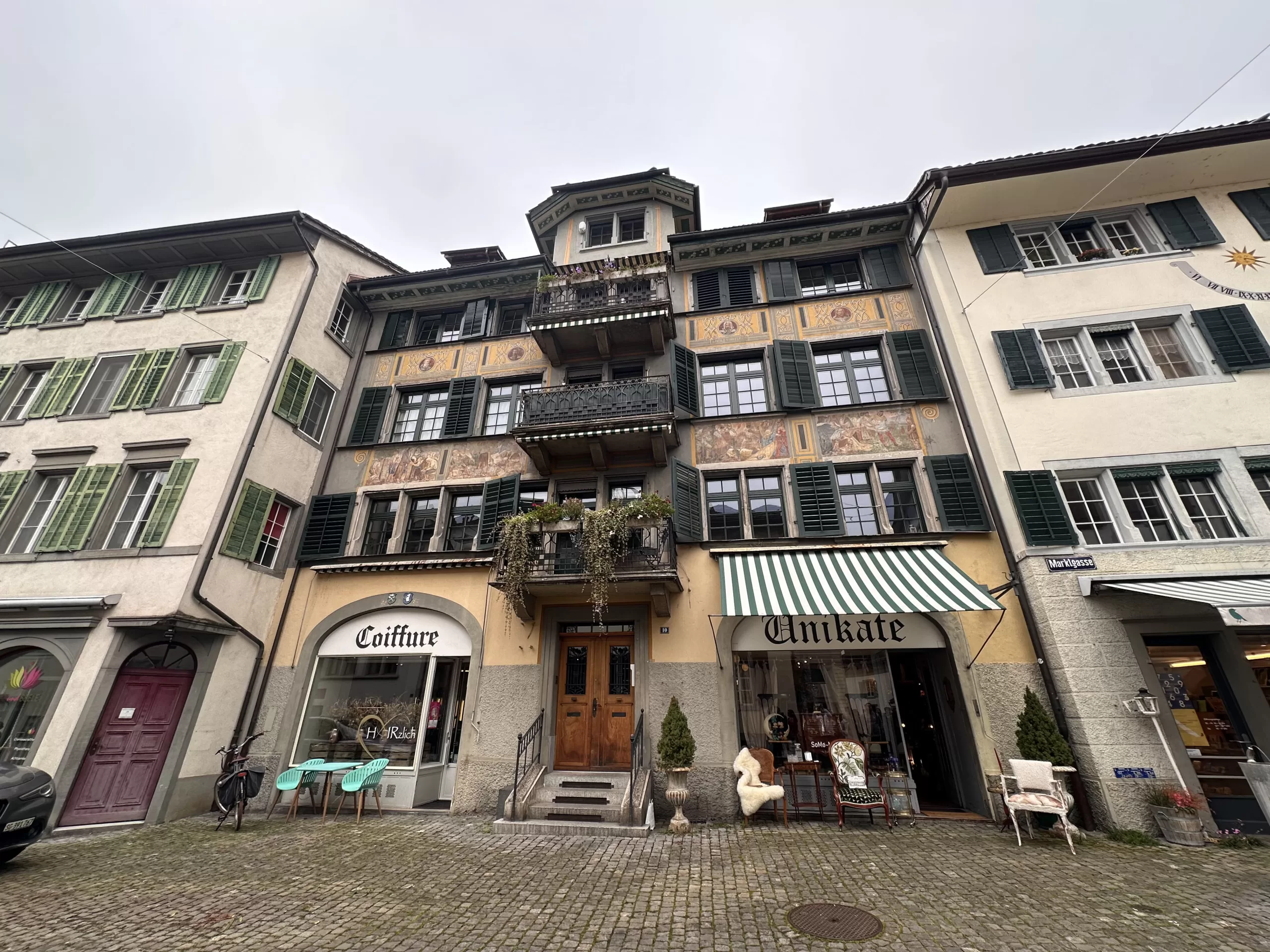 Arquitectura en este pueblo de Suiza