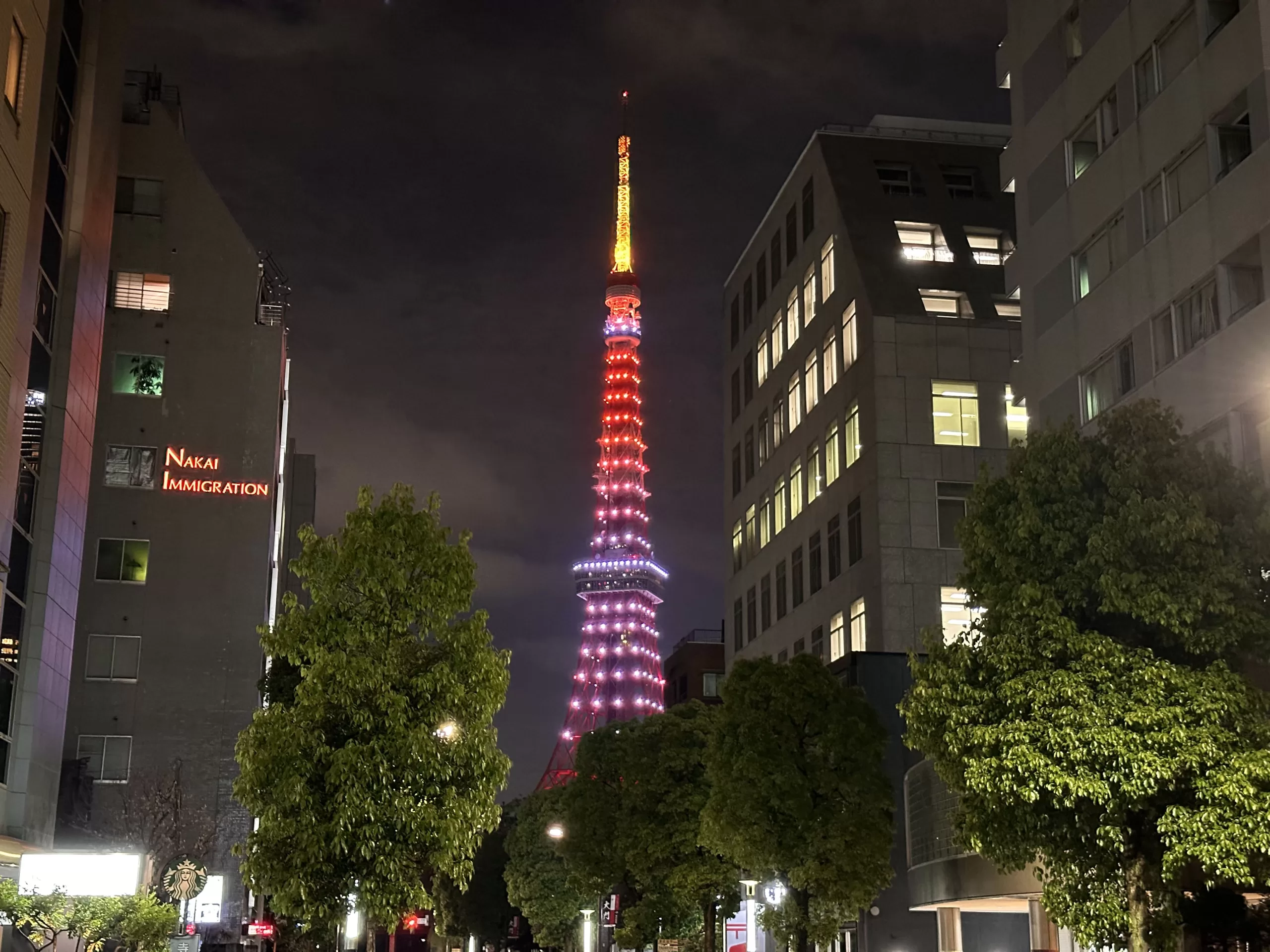 Torre de Tokio de noche