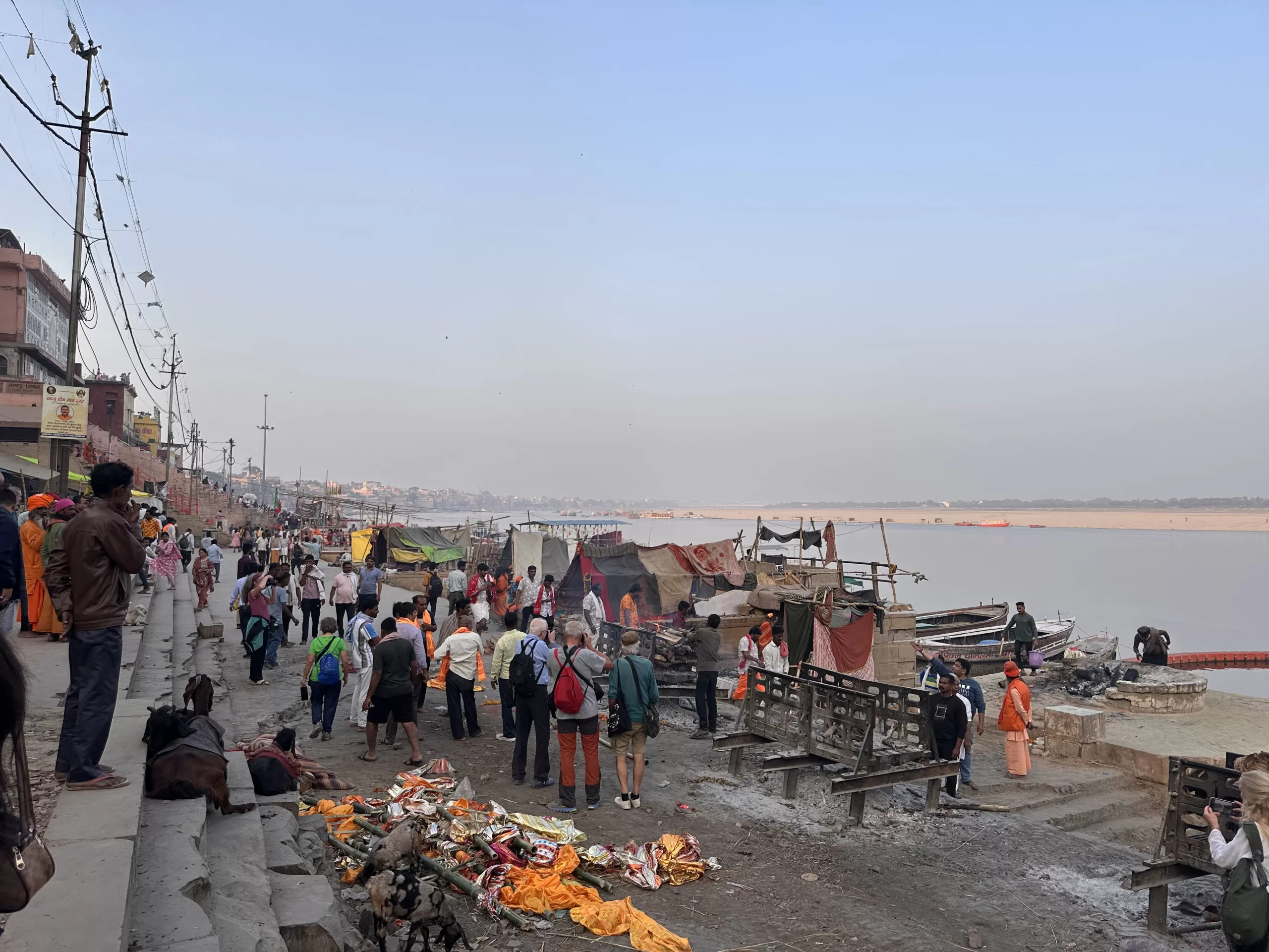 Assi Ghat en Varanasi en India