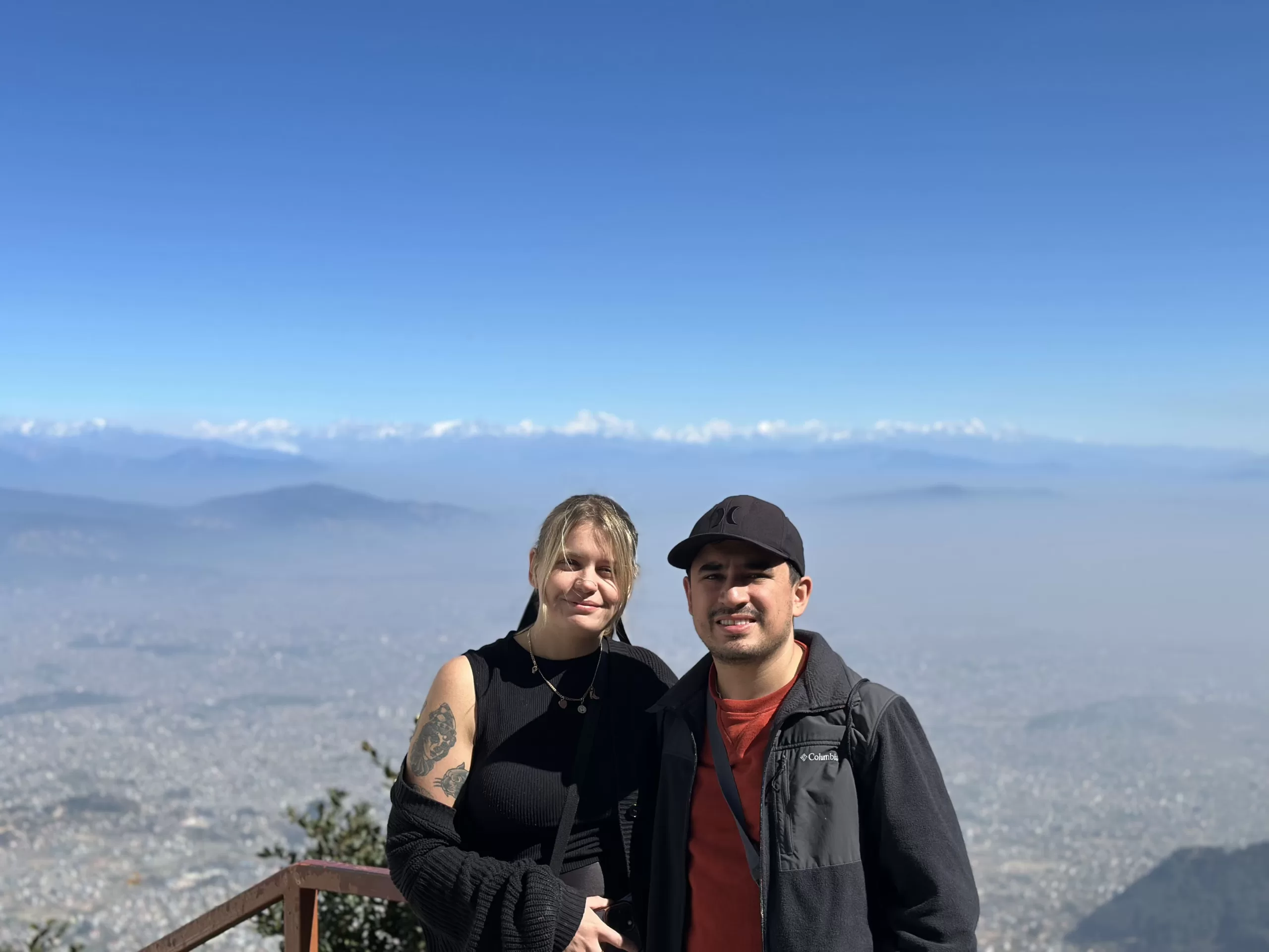 Vistas a los Himalayas en Nepal