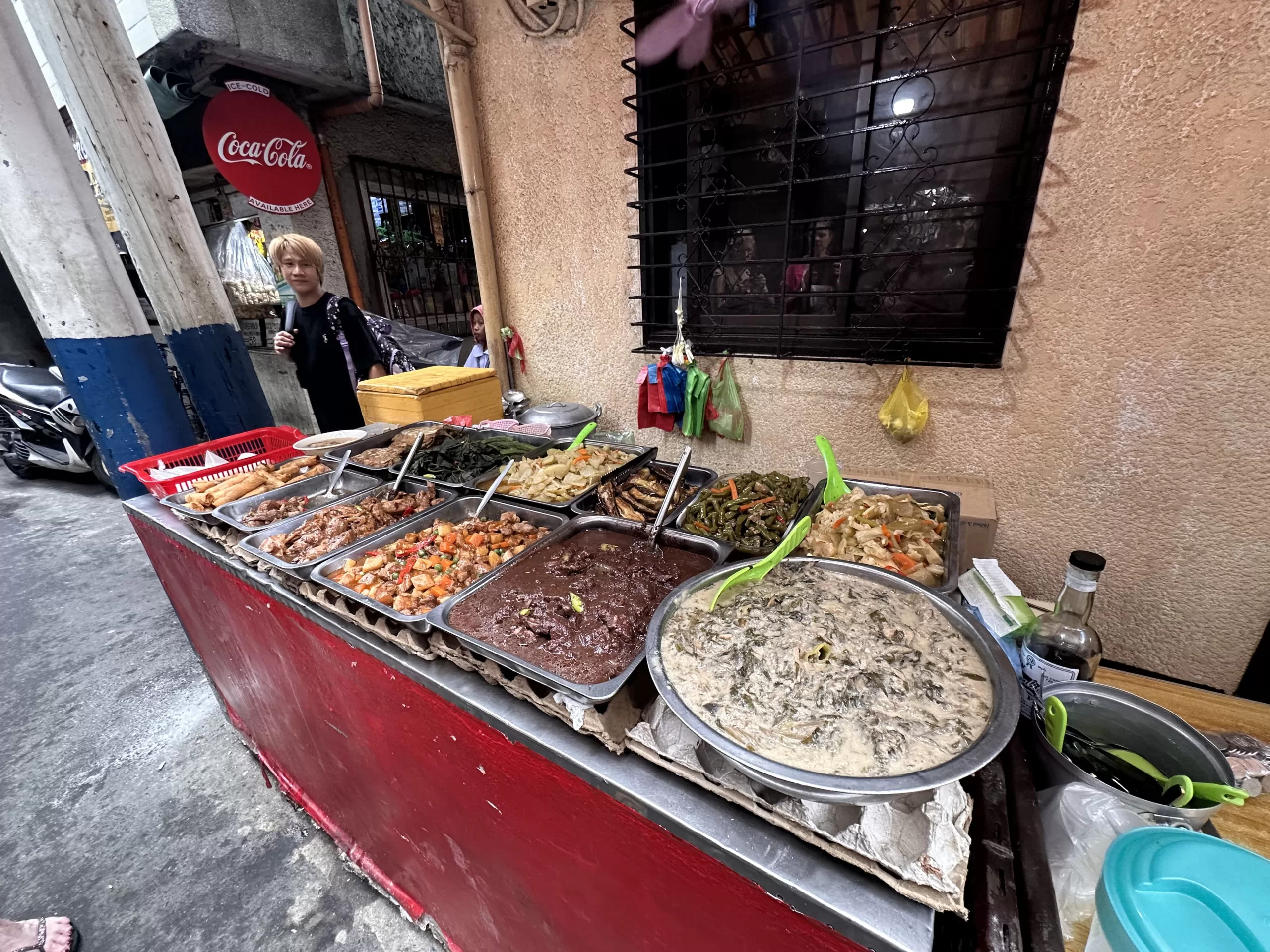 Comida callejera en Manila