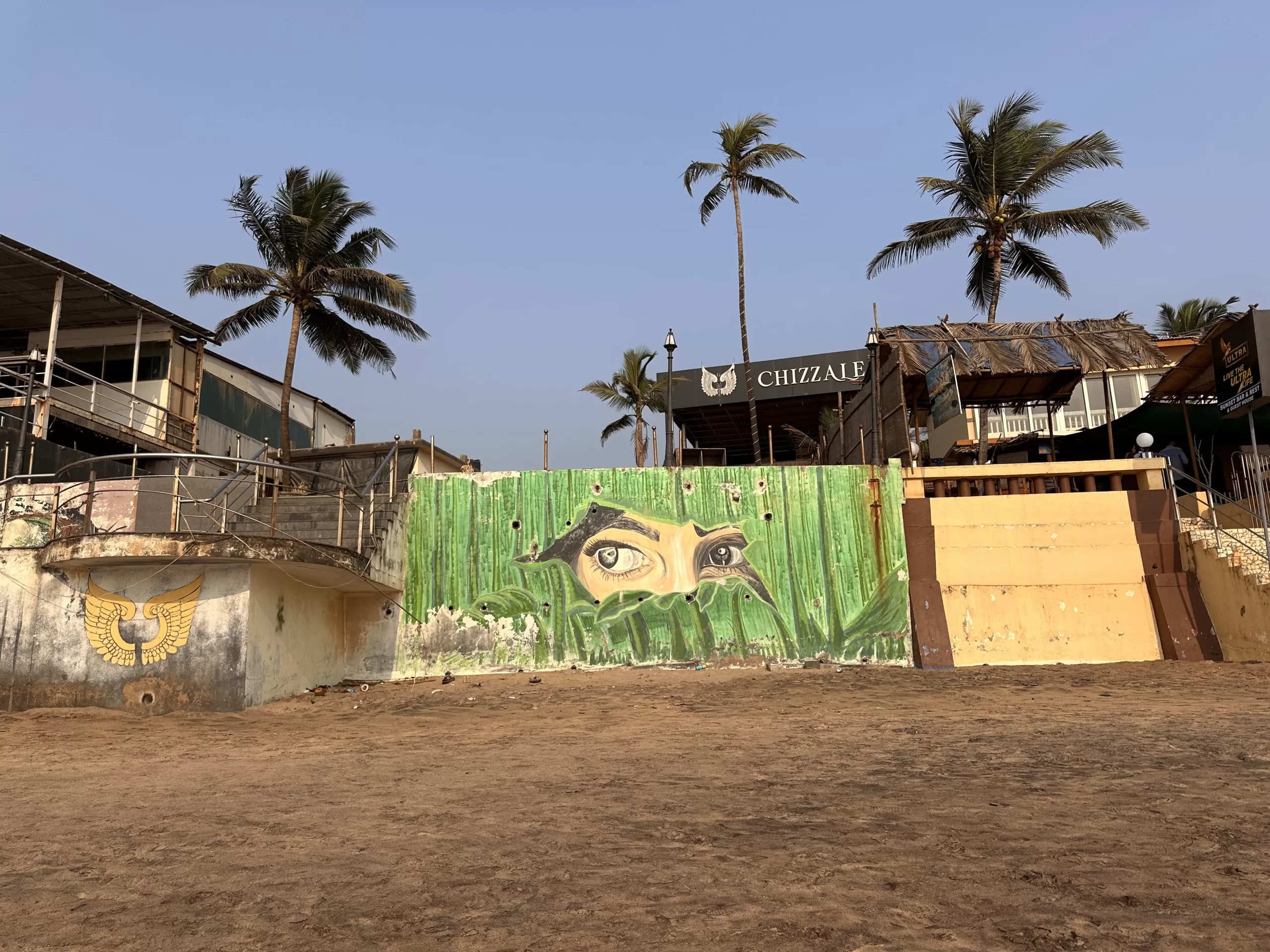 Grafiti en Anjuna