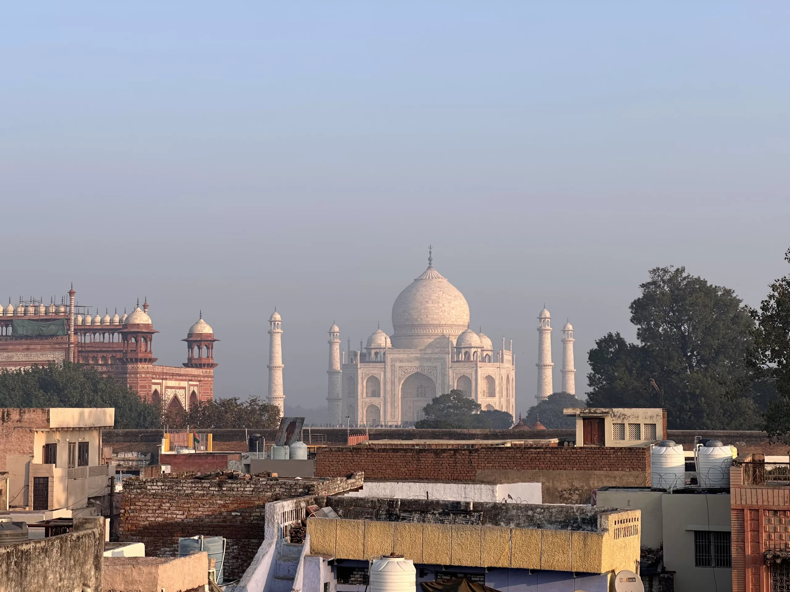 Vistas a esta maravilla del mundo en Agra, India