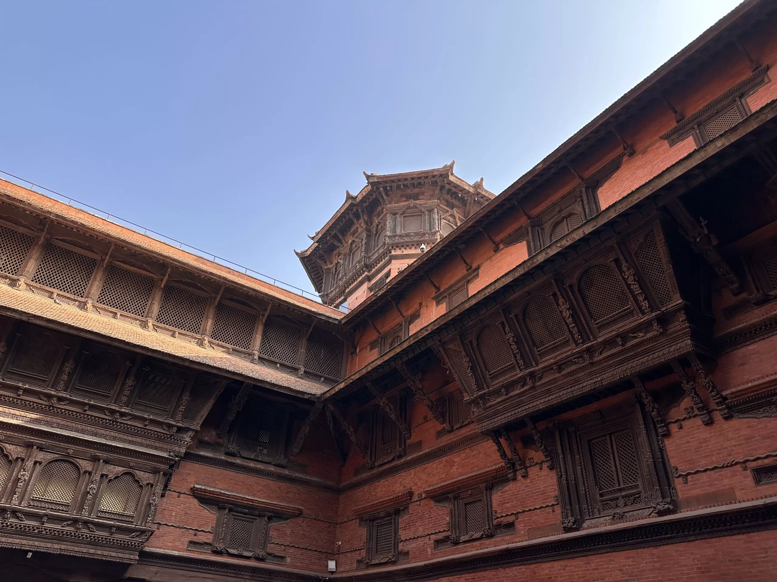 Arquitectura en los palacio de Katmandú