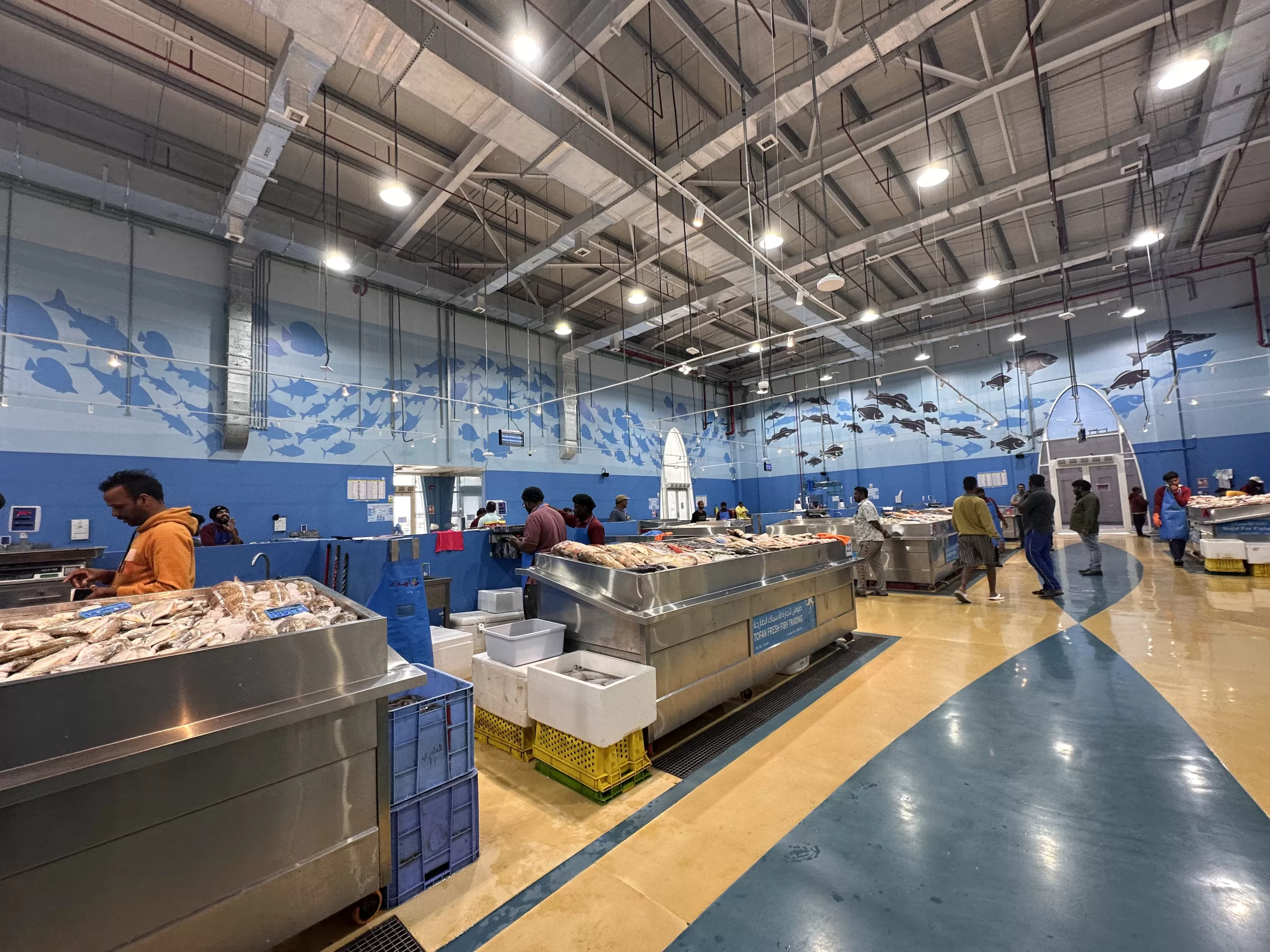 Mercado de peces en Qatar