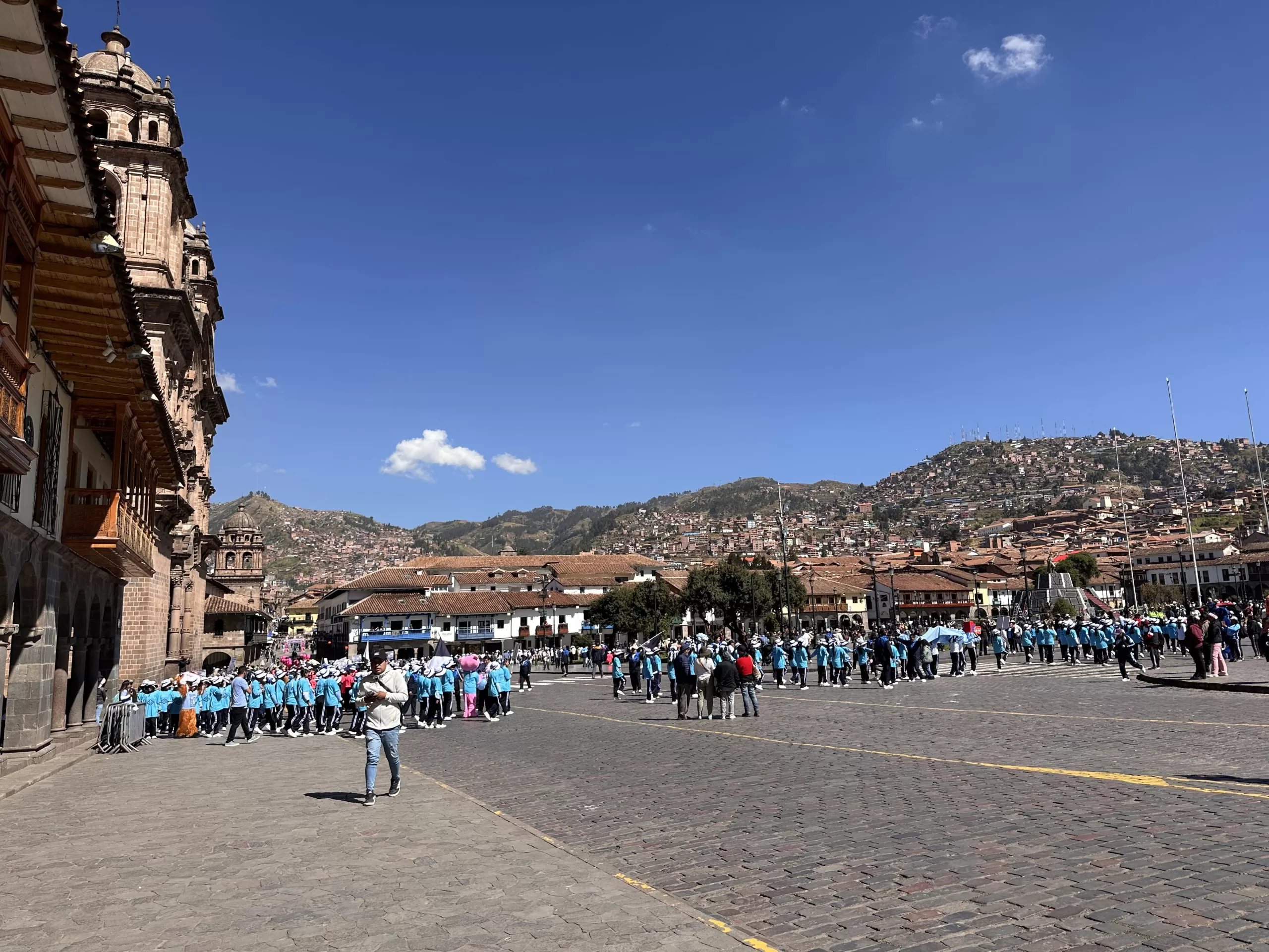 Vista a la Plaza de Armas en el Cuzco