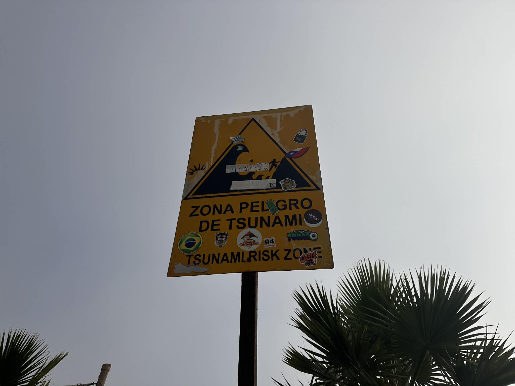 Zona de tsunami en la ciudad chilena