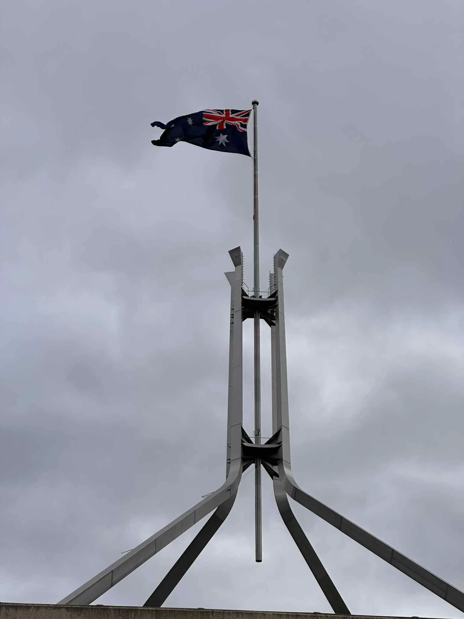 Flag of Australia in Canberra