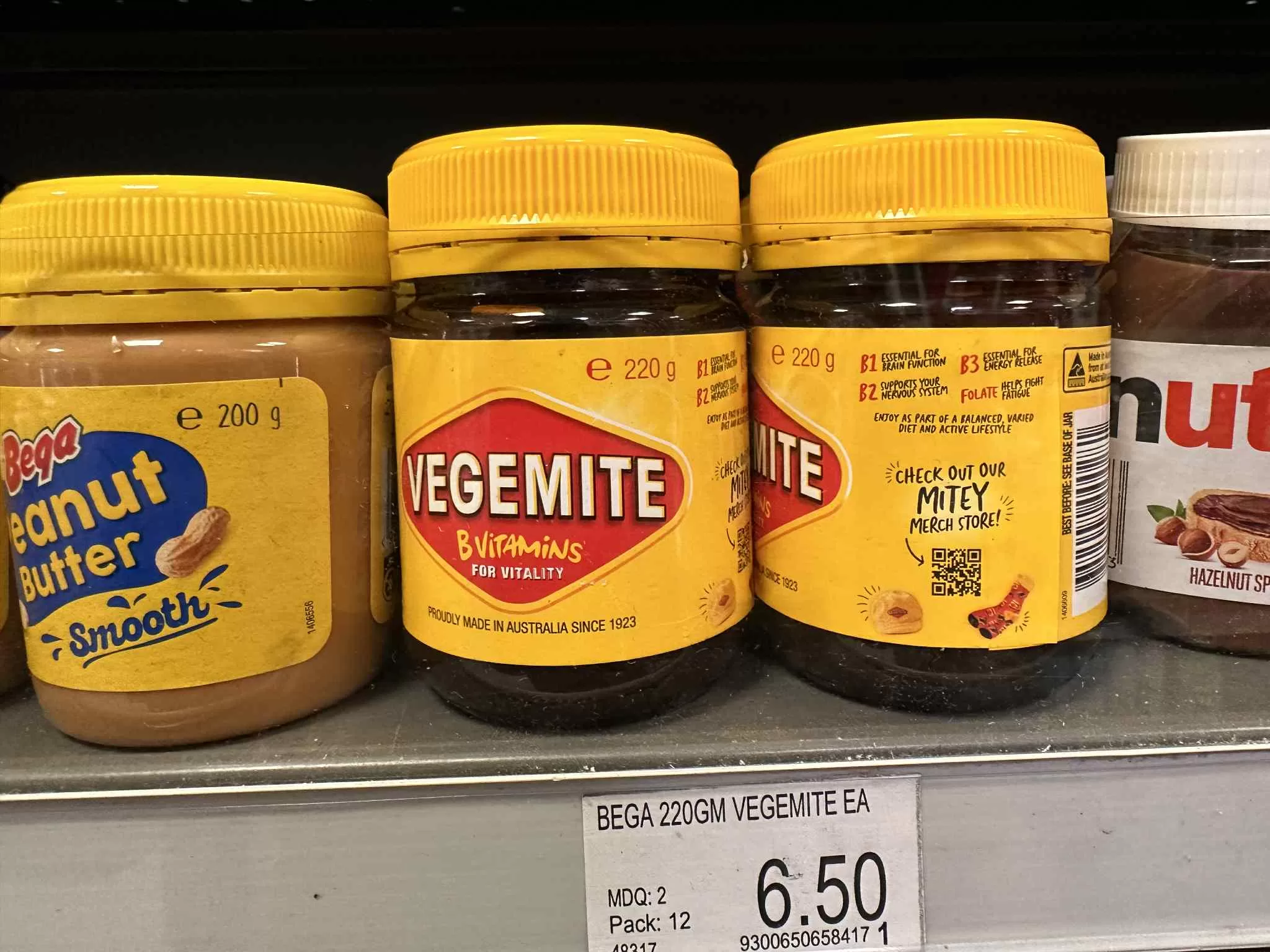 Probar el Vegemite en Australia