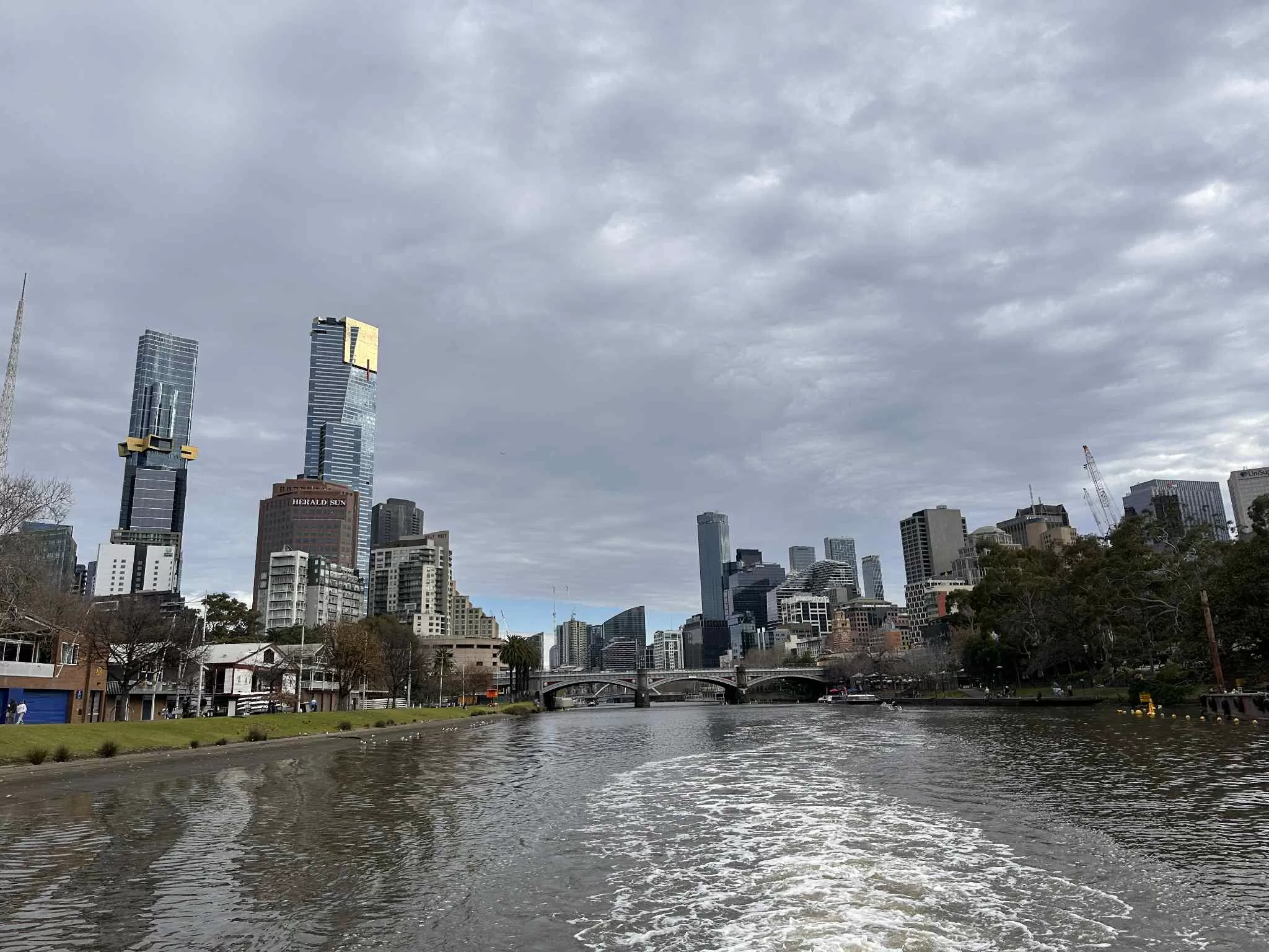 Vistas a la ciudad de Melbourne en Australia