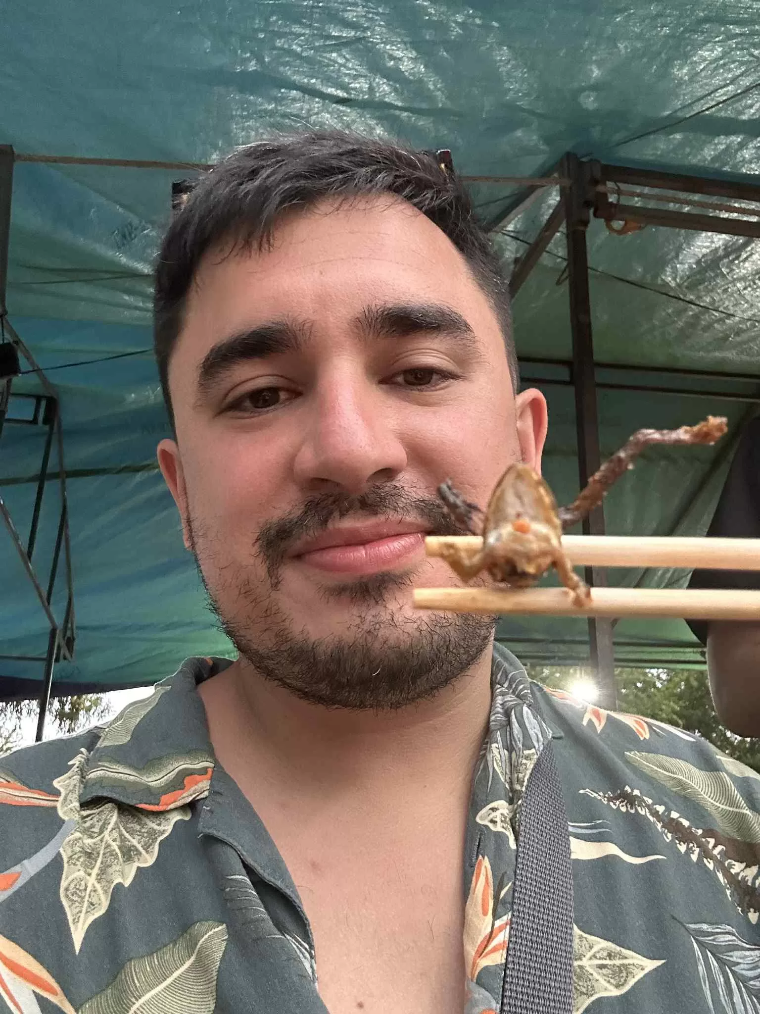 Comiendo ranas en Camboya