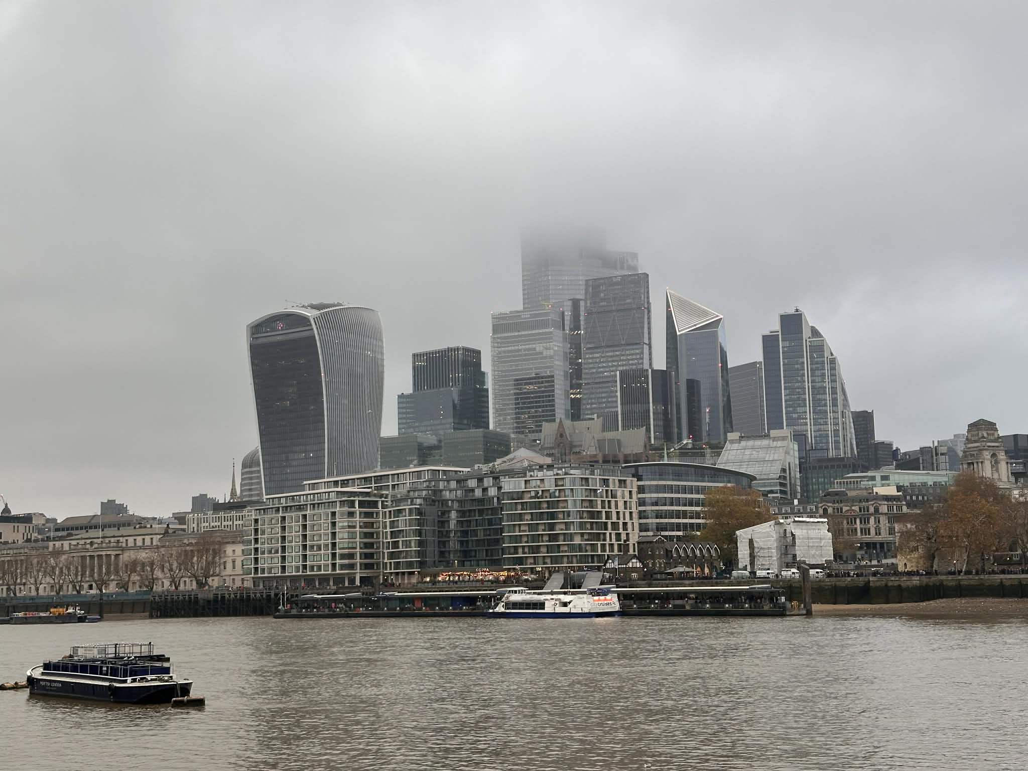 Vista al skyline de la ciudad de Londres