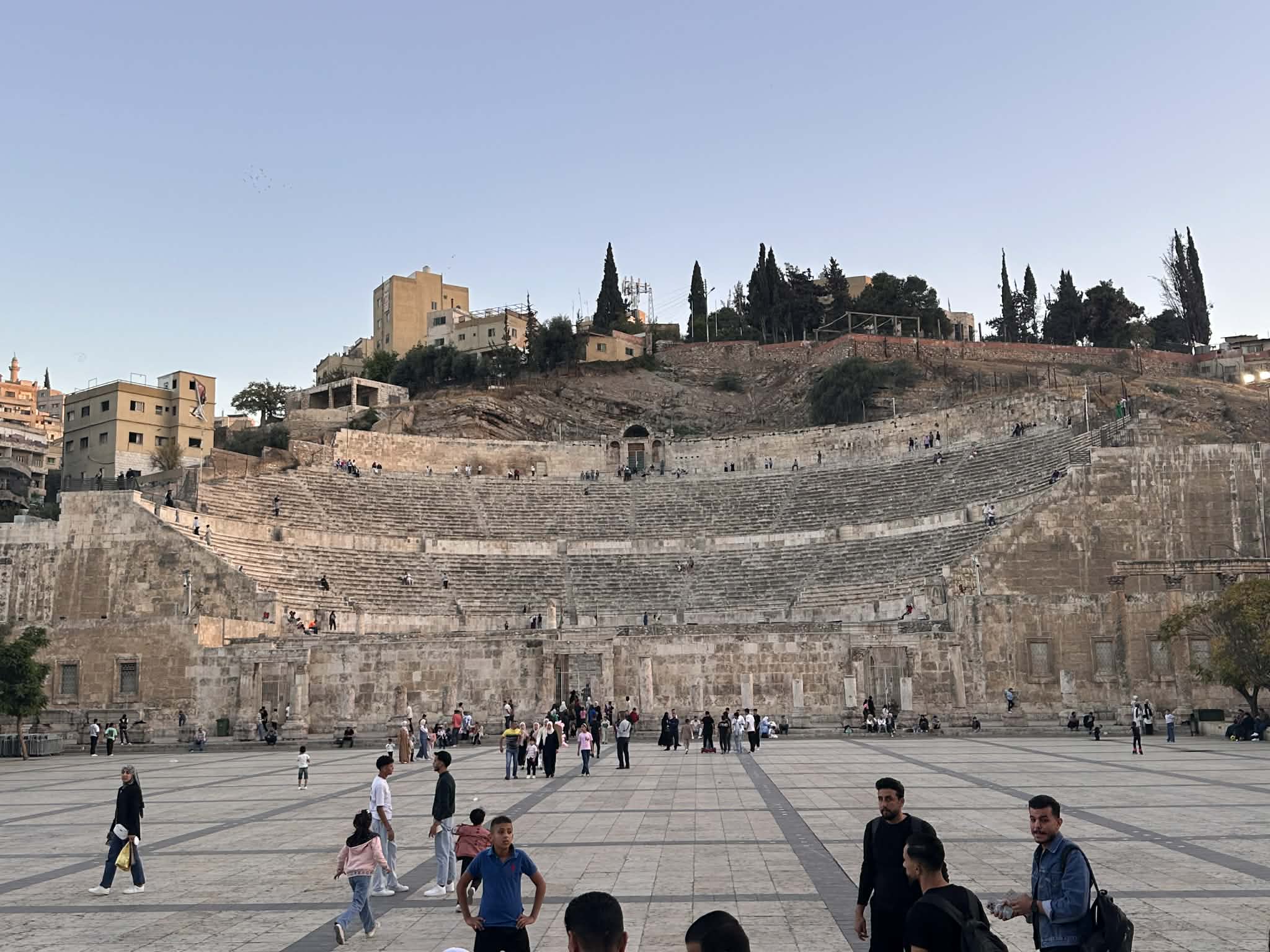 Visitando el Teatro Romano de Amman