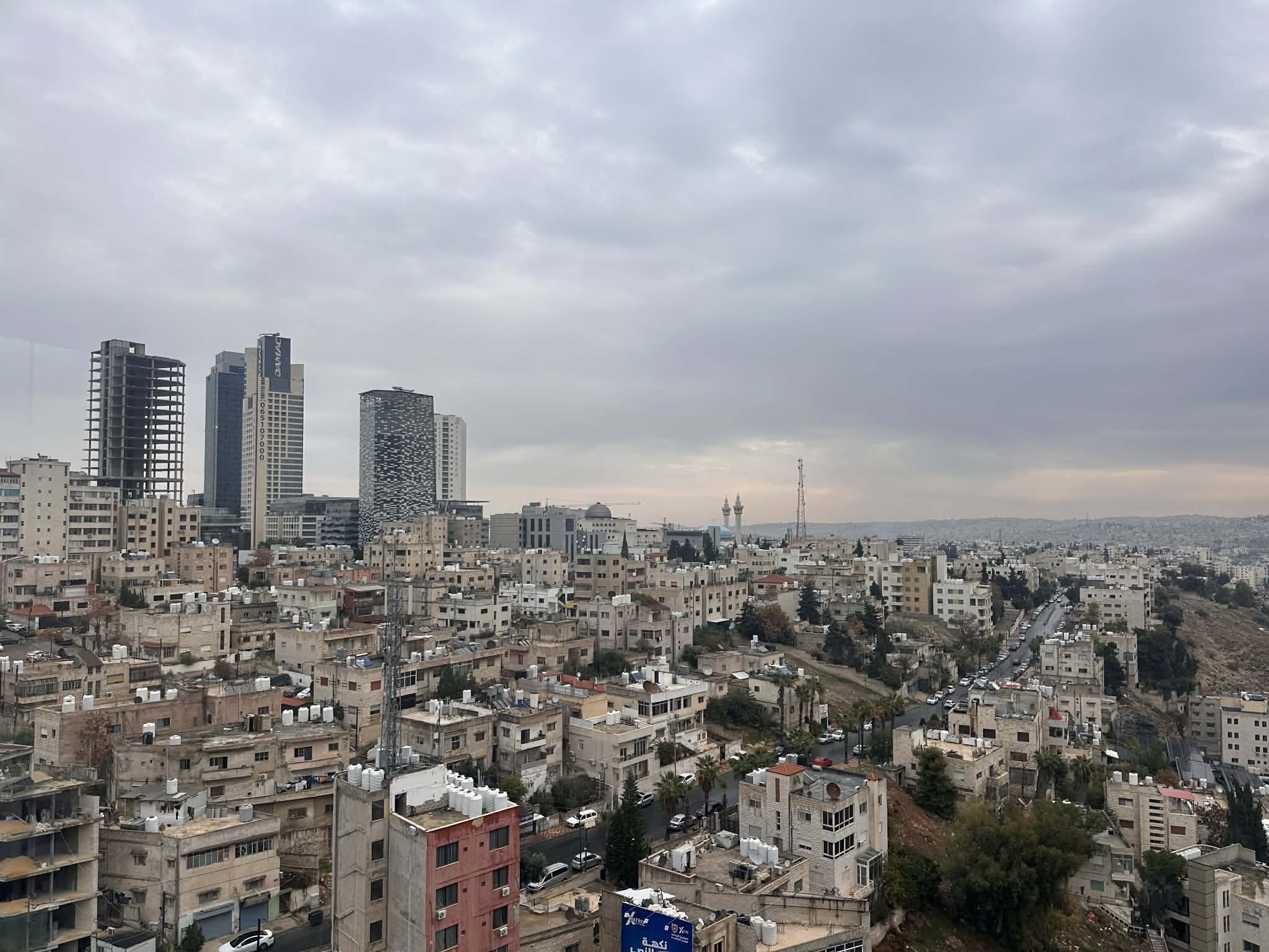 Vistas a la ciudad de Amman en Jordania
