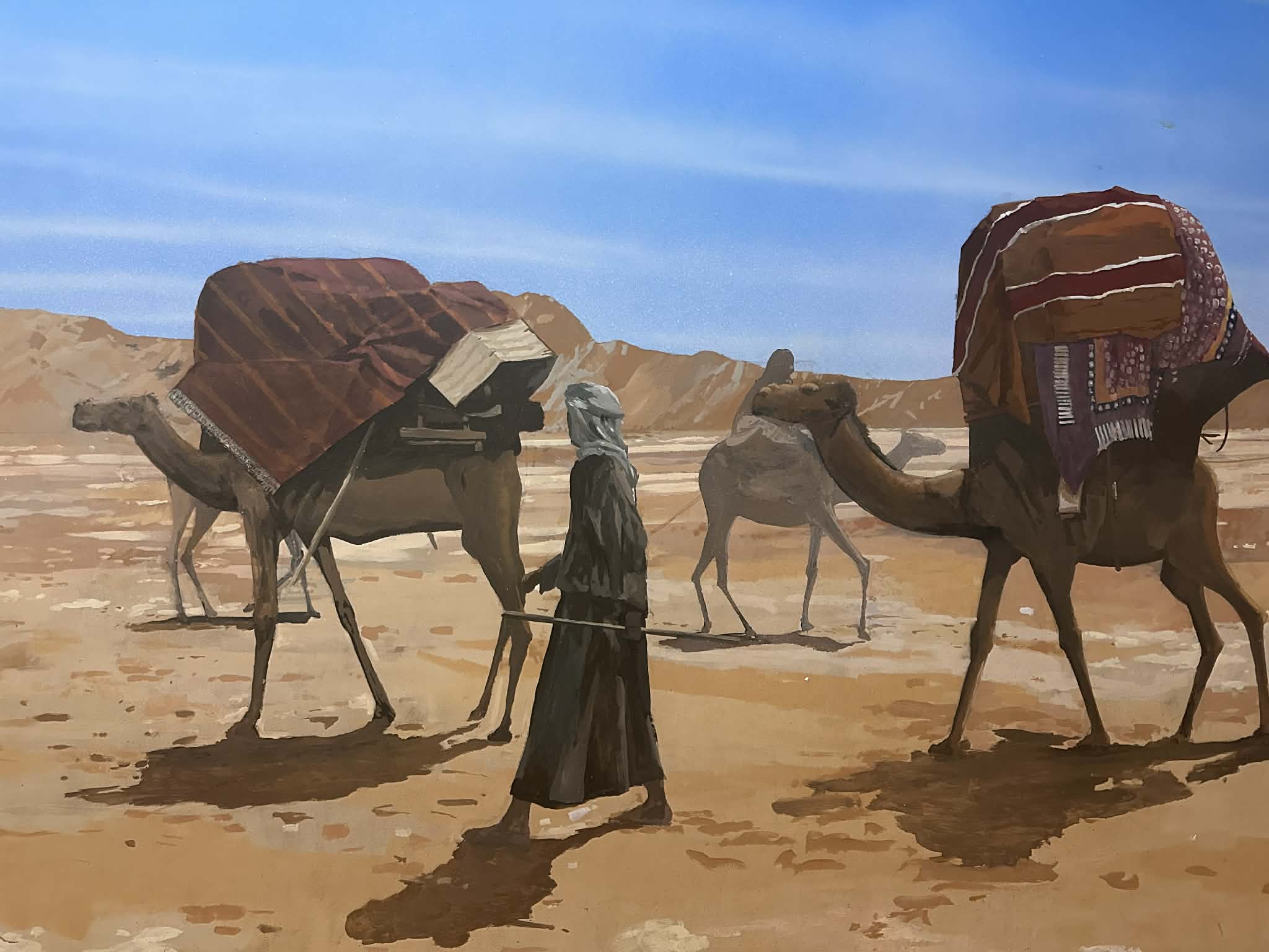 Representación de la vida cotidiana de los antiguos habitantes de la región