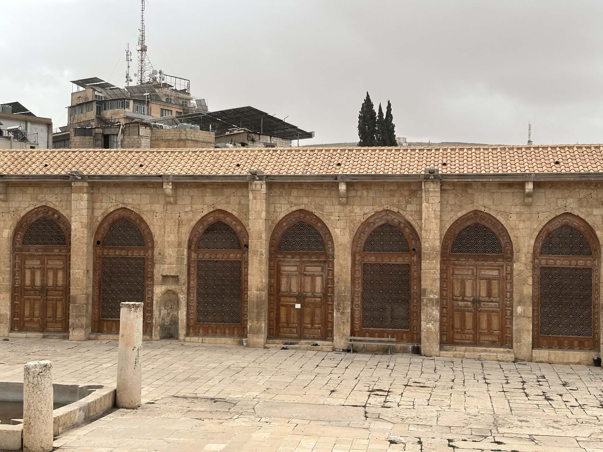 Interior de la Mezquita Omeya de Baalbek