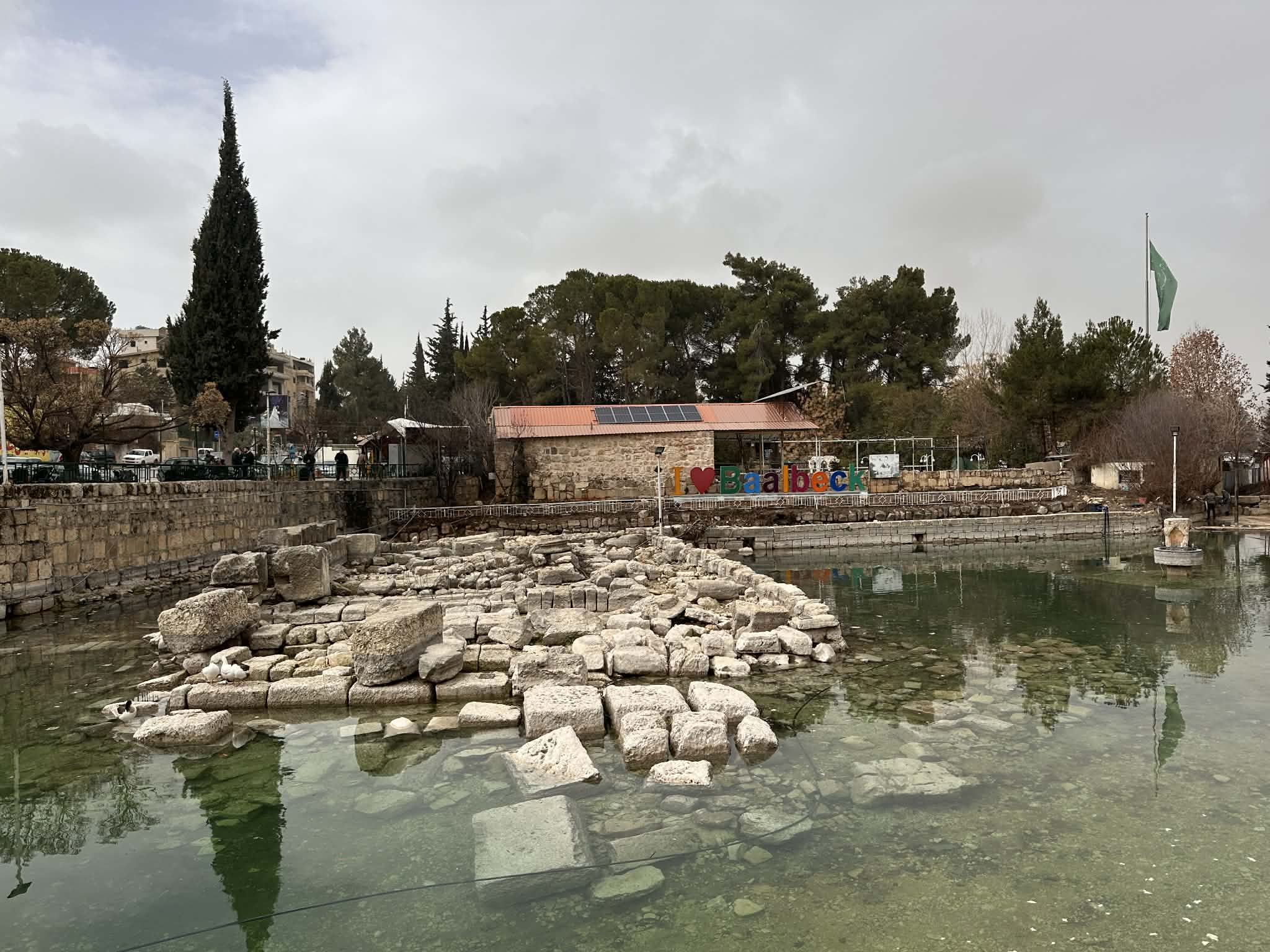 Ruinas de un templo en Baalbek