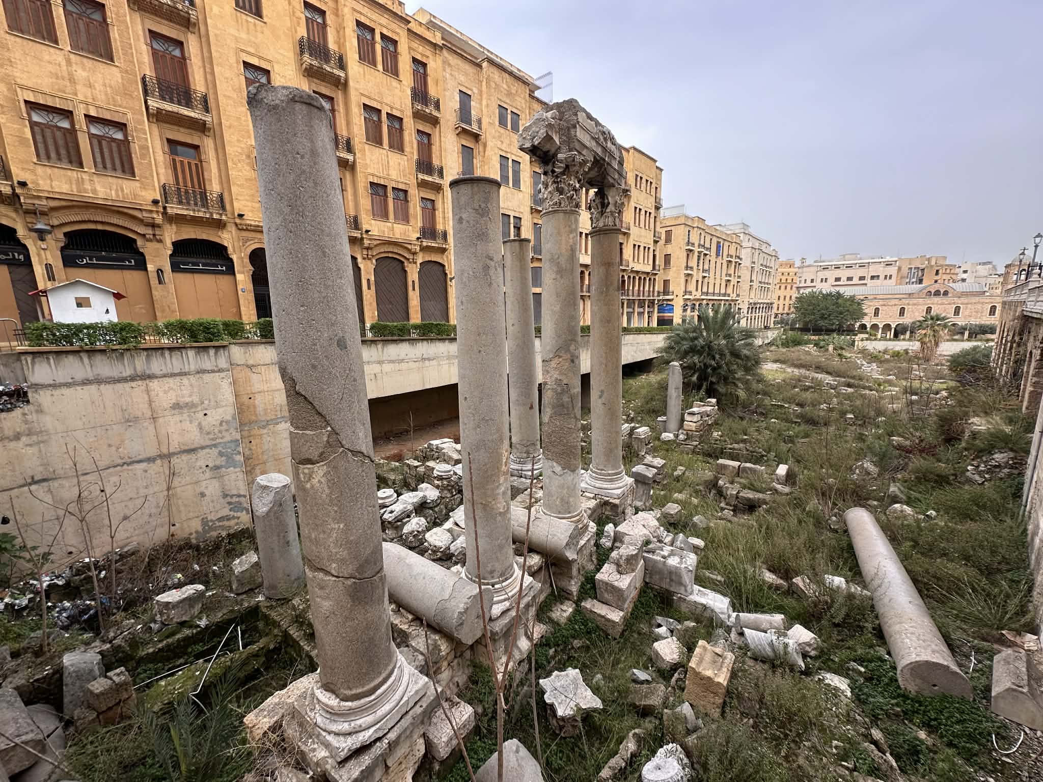Ruinas del Cardo Maximus en Beirut